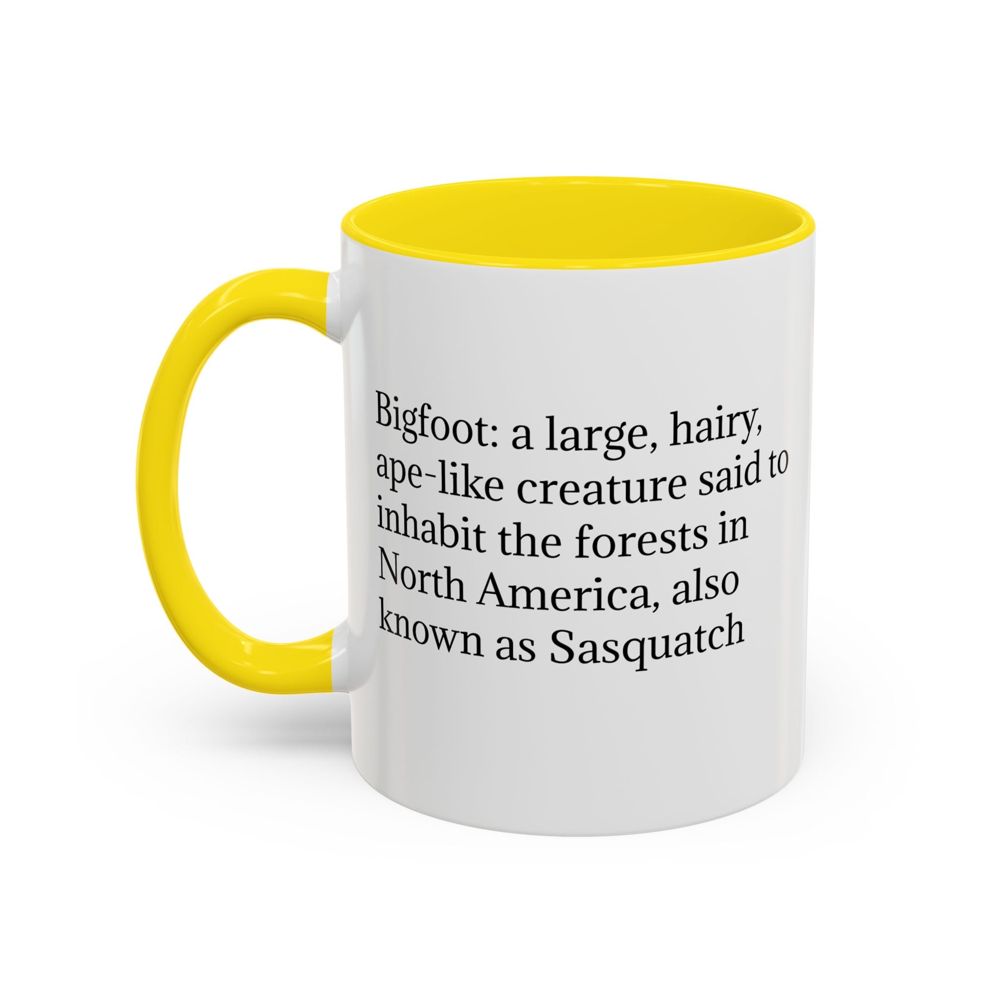 Bigfoot Coffee Mug: Sasquatch, Forest Cryptid, Mythical Creature, Camping Gift
