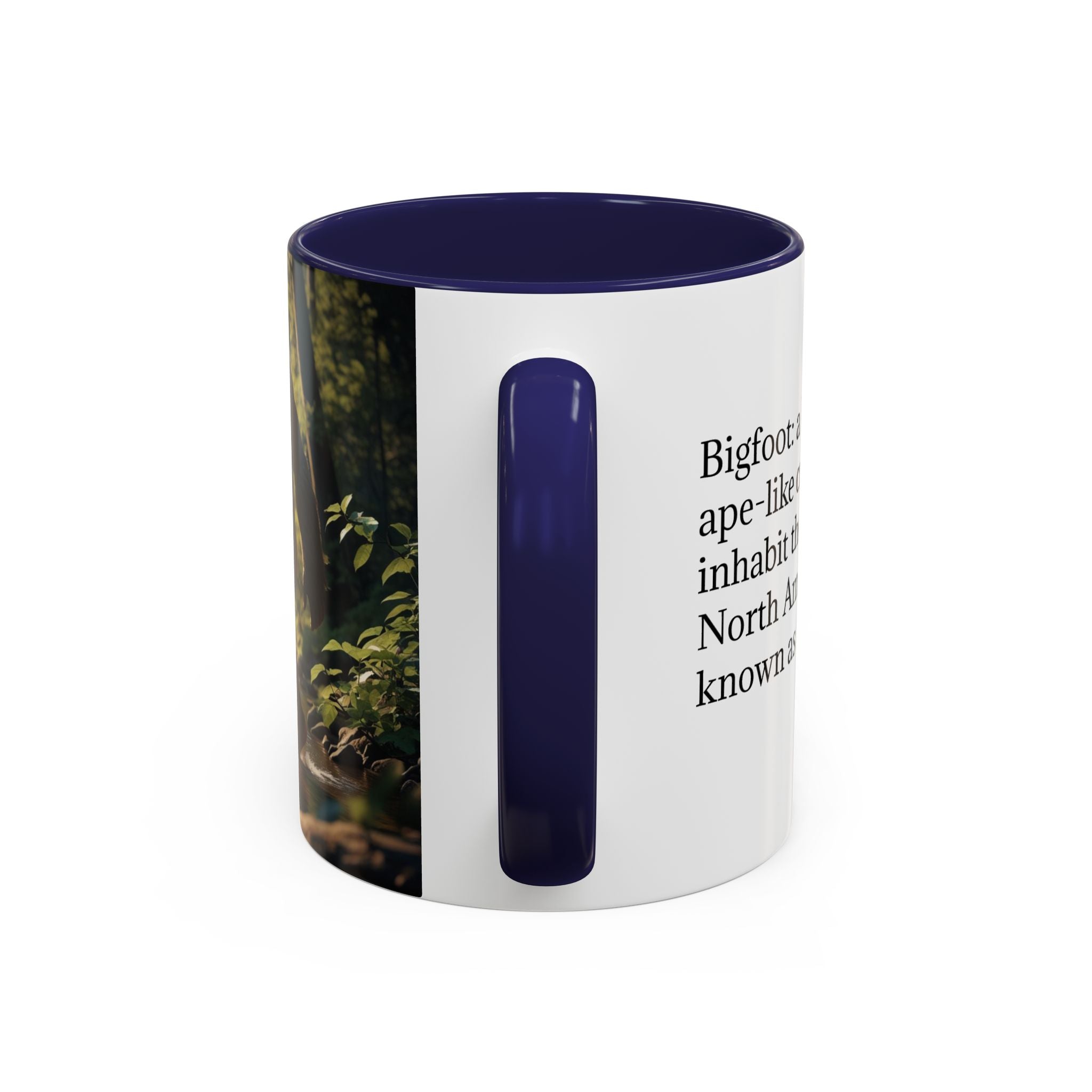 Bigfoot Coffee Mug: Sasquatch, Forest Cryptid, Mythical Creature, Camping Gift