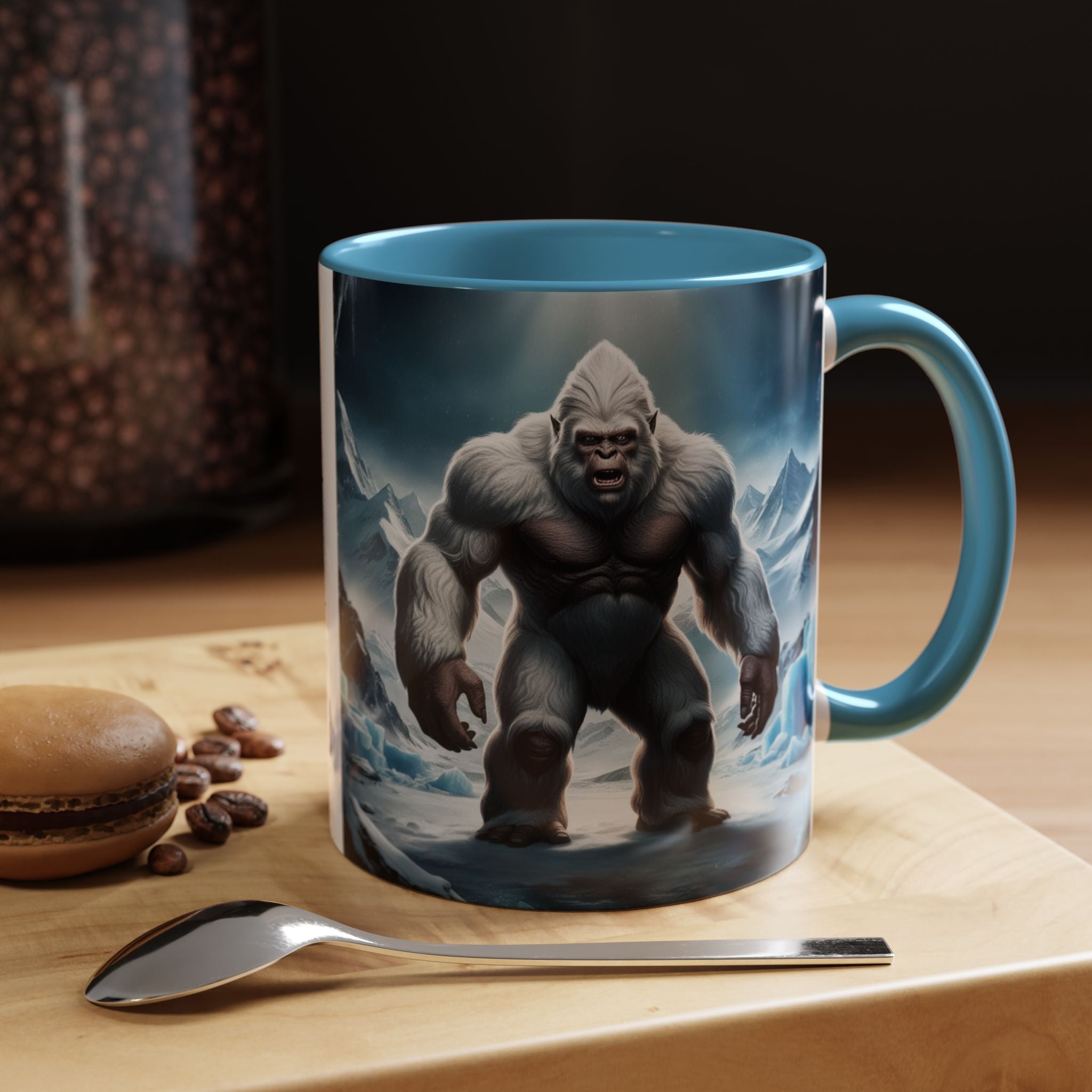 Yeti Coffee Mug: Abominable Snowman, Sasquatch Camping Gift, Himalayan Mountain Cryptid