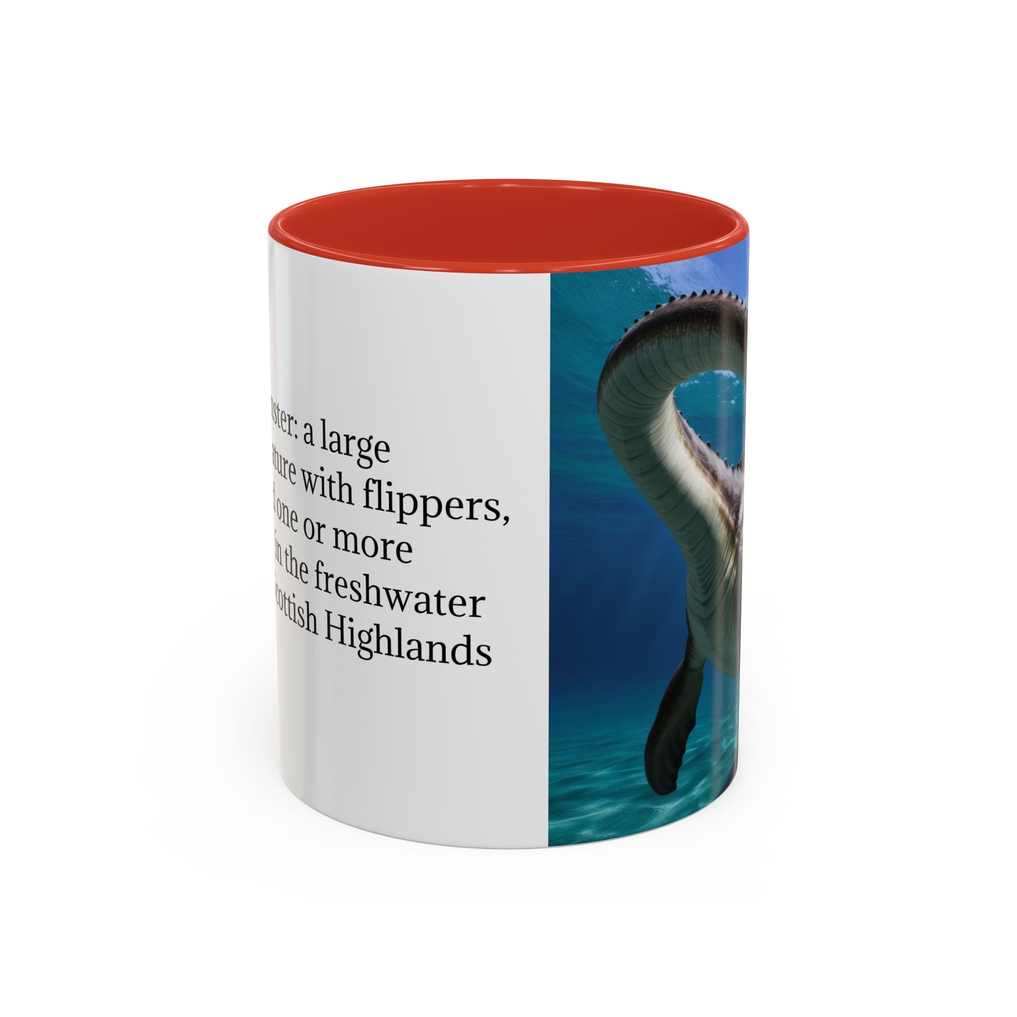 Loch Ness Monster: Nessie Coffee Mug, Mythical Sea Creature, Plesiosaurus Gift