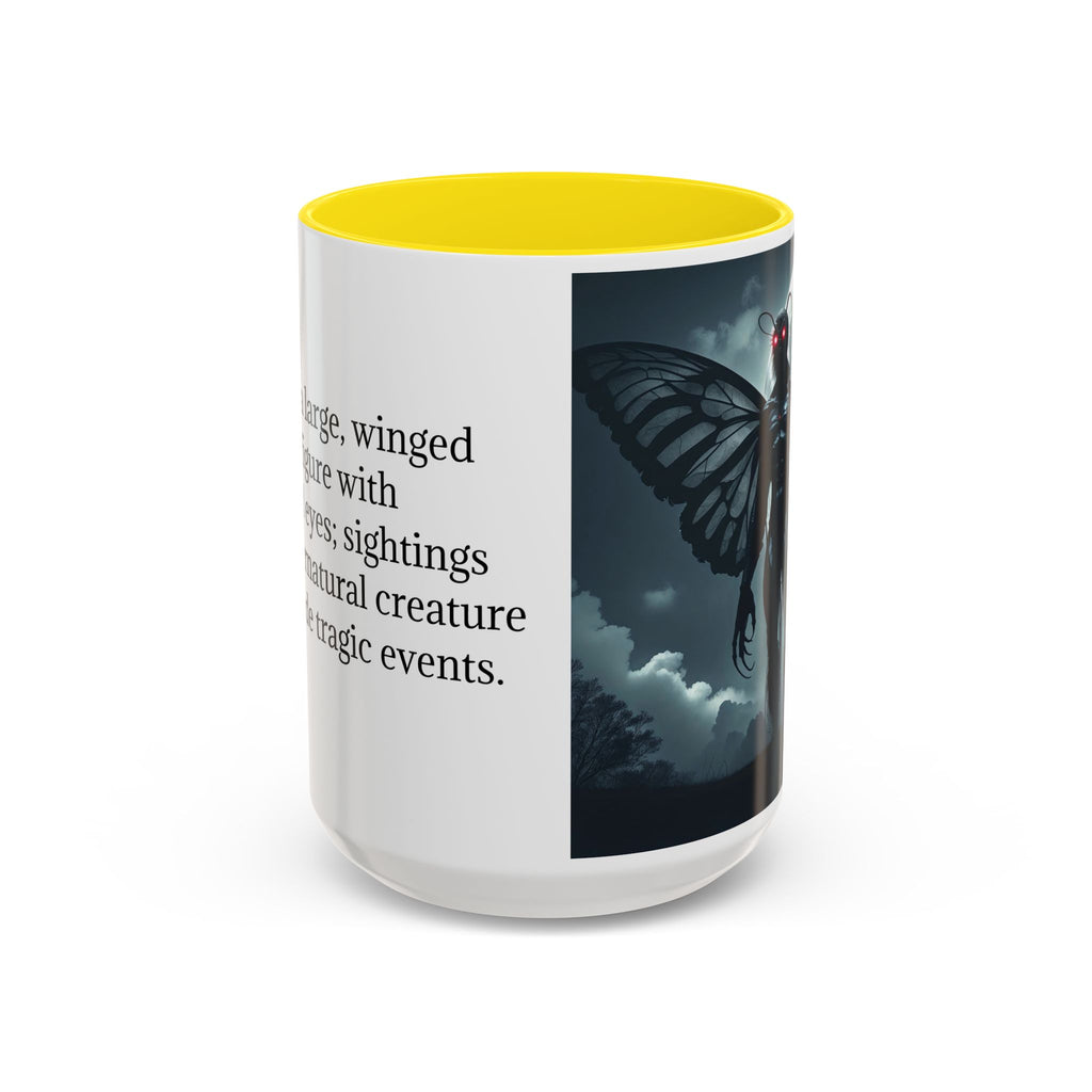 Mothman Coffee Mug: Supernatural Cryptid, Legendary Monster, Mugs for Men (Moon)