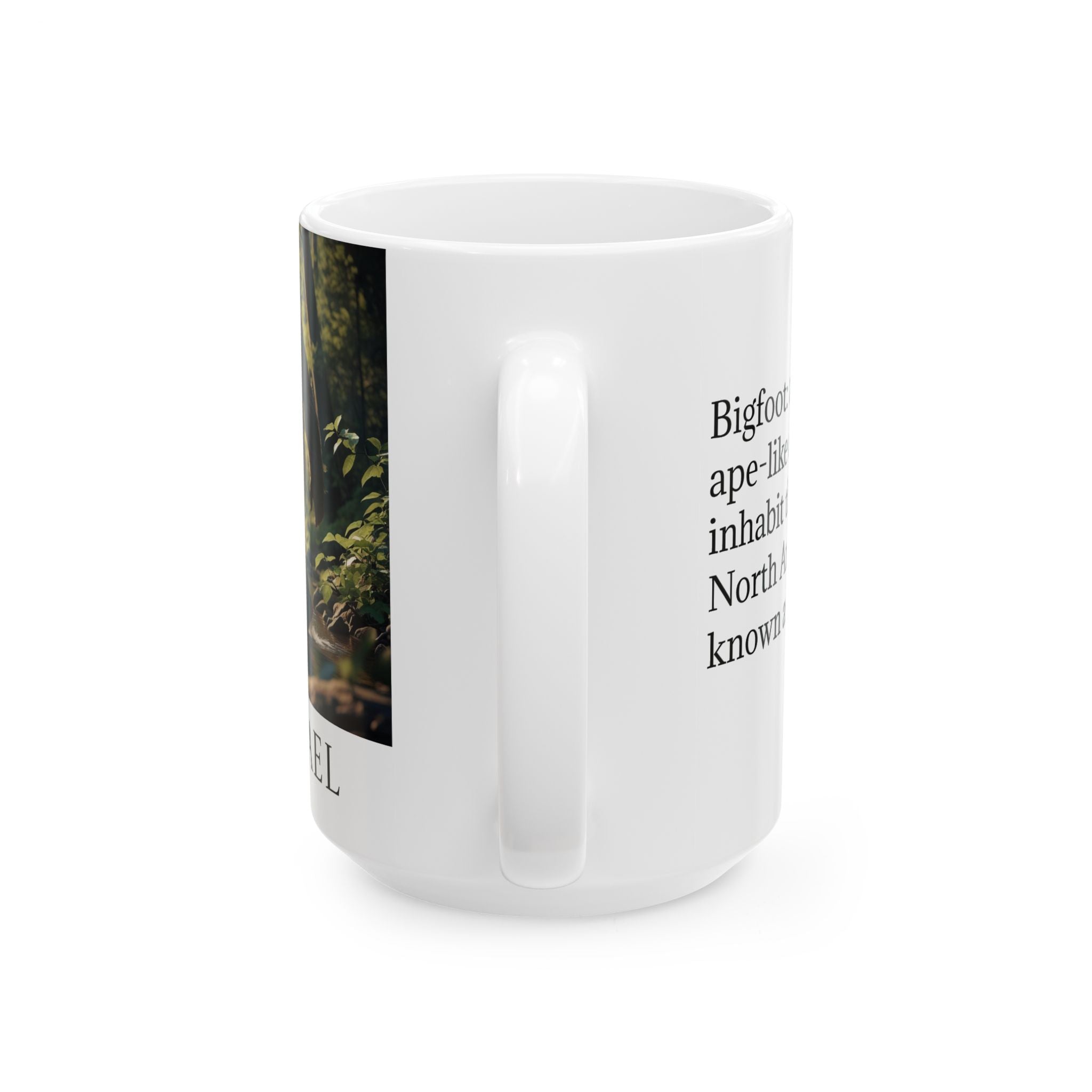 Customizable Bigfoot Coffee Mug: Sasquatch, Mythical Creature, Pacific Northwest Cryptid