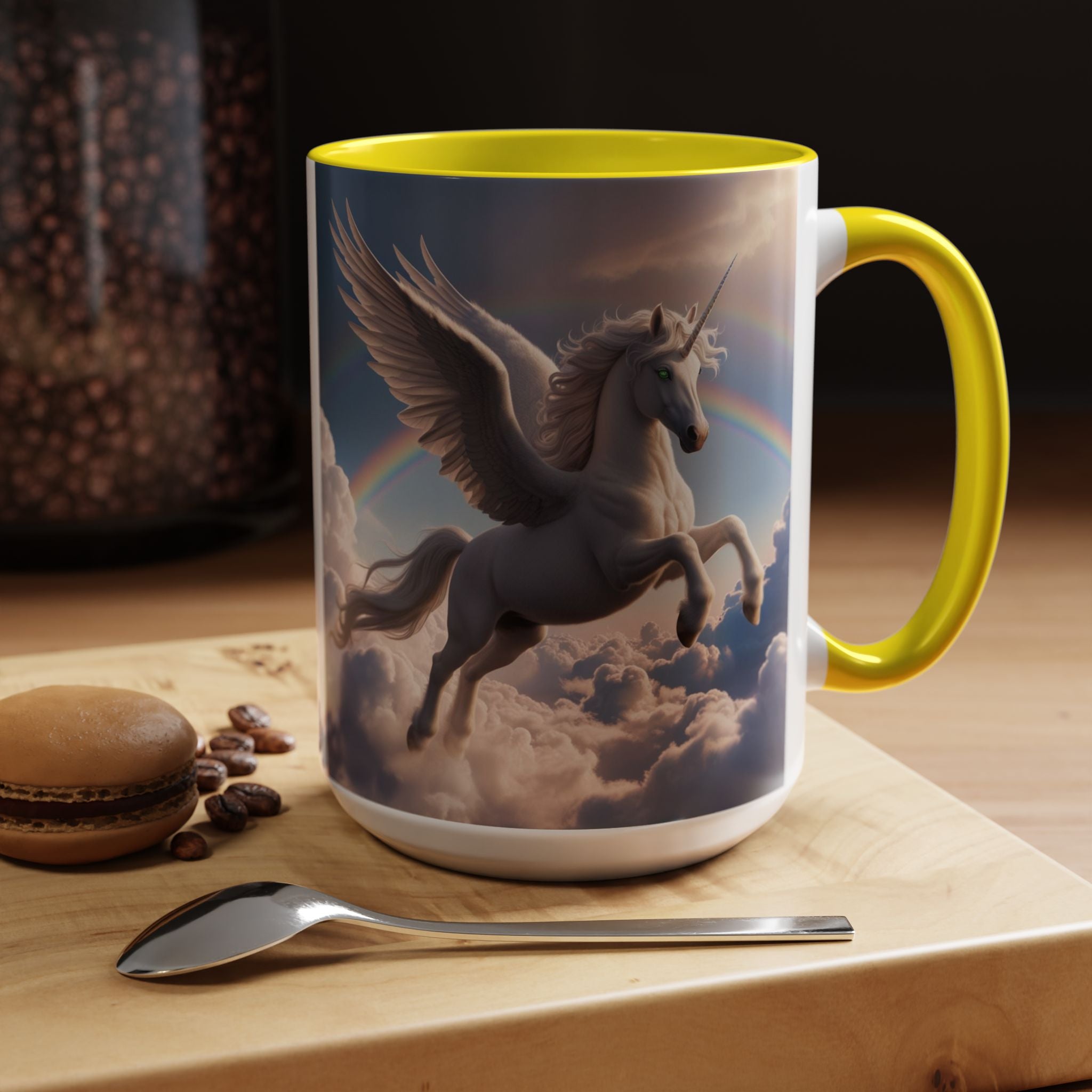 Unicorn Coffee Mug: Enchanted Alicorn, Mythical Creature, Fairytale Gift (Pink)