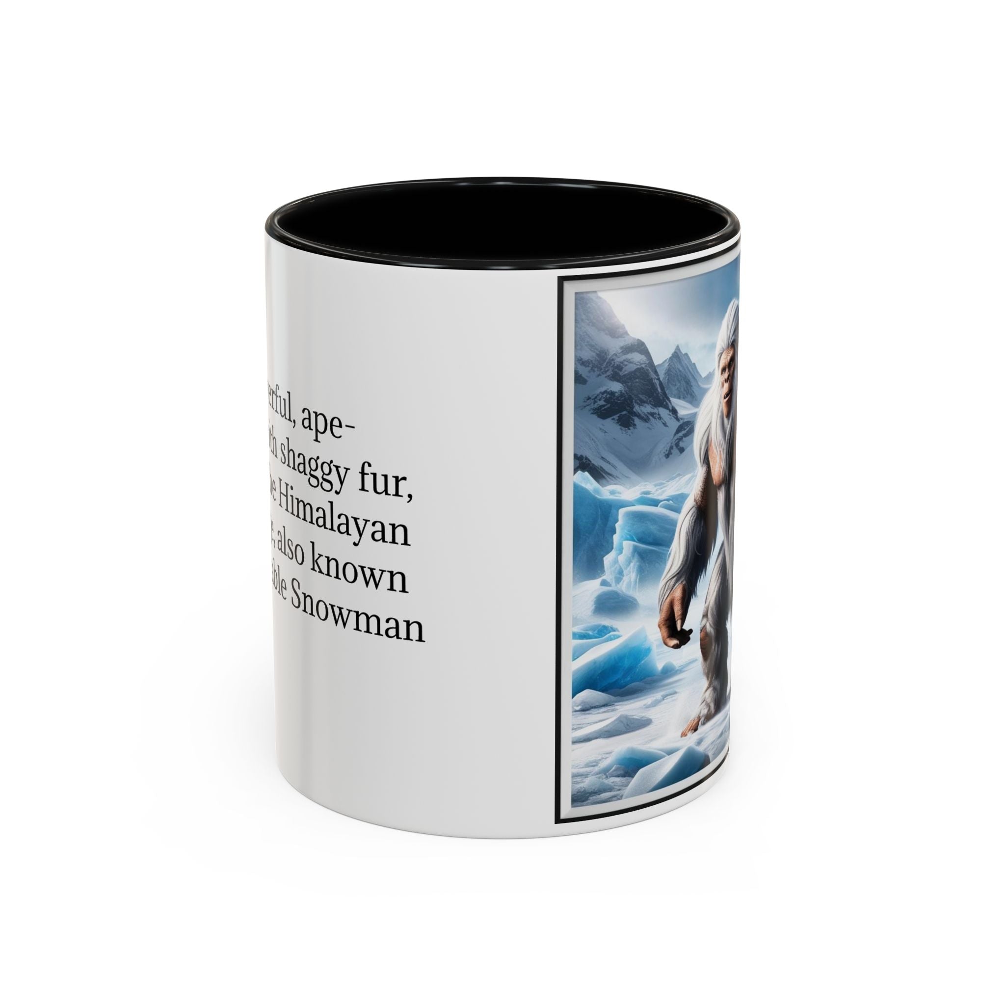 Yeti Coffee Mug: Abominable Snowman, Himalayan Mountain Cryptid, Bigfoot Camping Gift