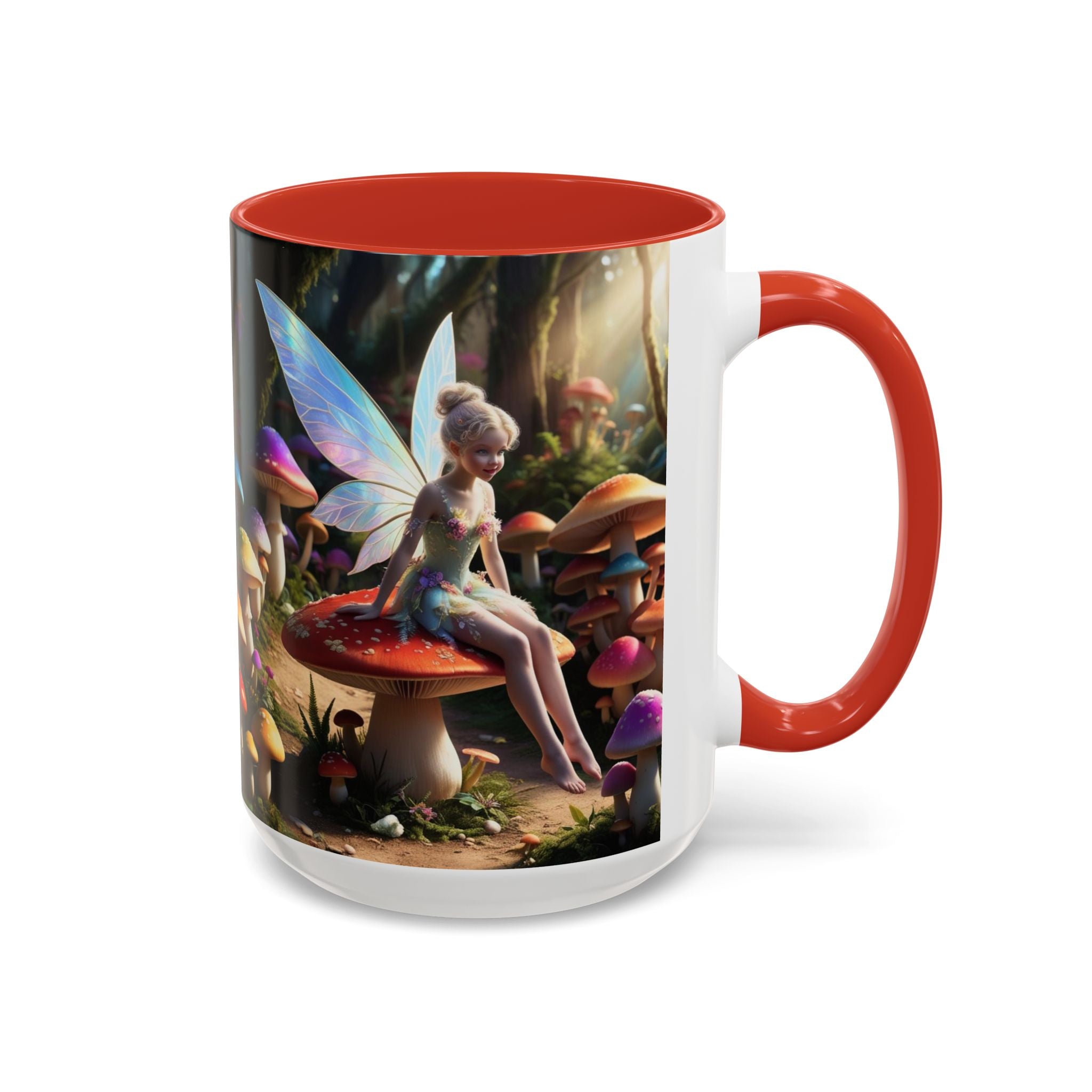 Fairy Garden Mug: Ceramic Toadstool Coffee Cup, Enchanted Forest Fantasy Gift