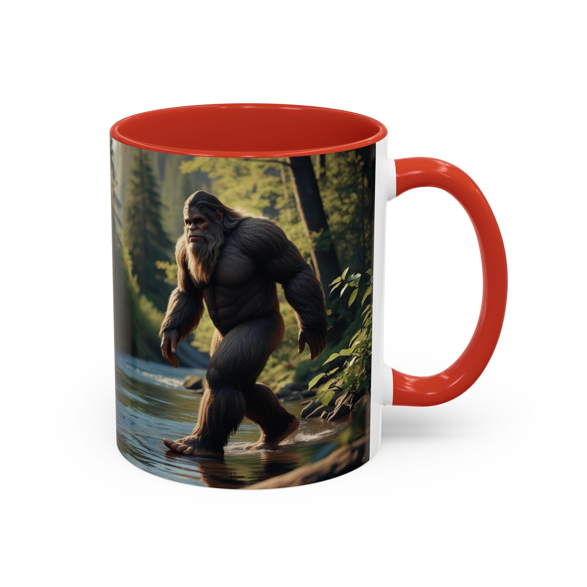 Bigfoot Coffee Mug: Sasquatch, Forest Cryptid, Mythical Creature, Camping Gift