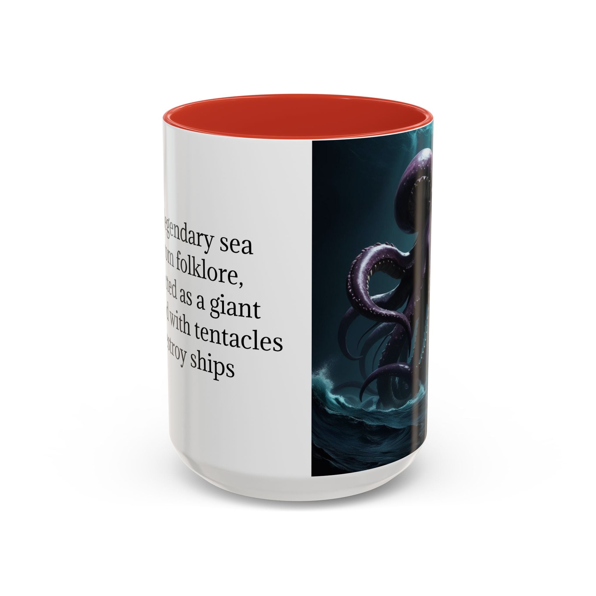 Kraken Coffee Cup: Giant Squid Coffee Mug, Mythical Creature, Octopus Gift