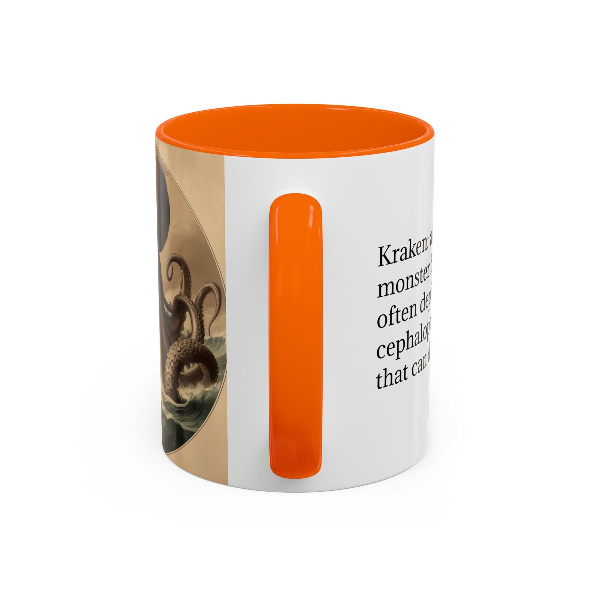 Kraken Coffee Cup: Giant Squid Coffee Mug, Mugs for Men, Mythical Creature