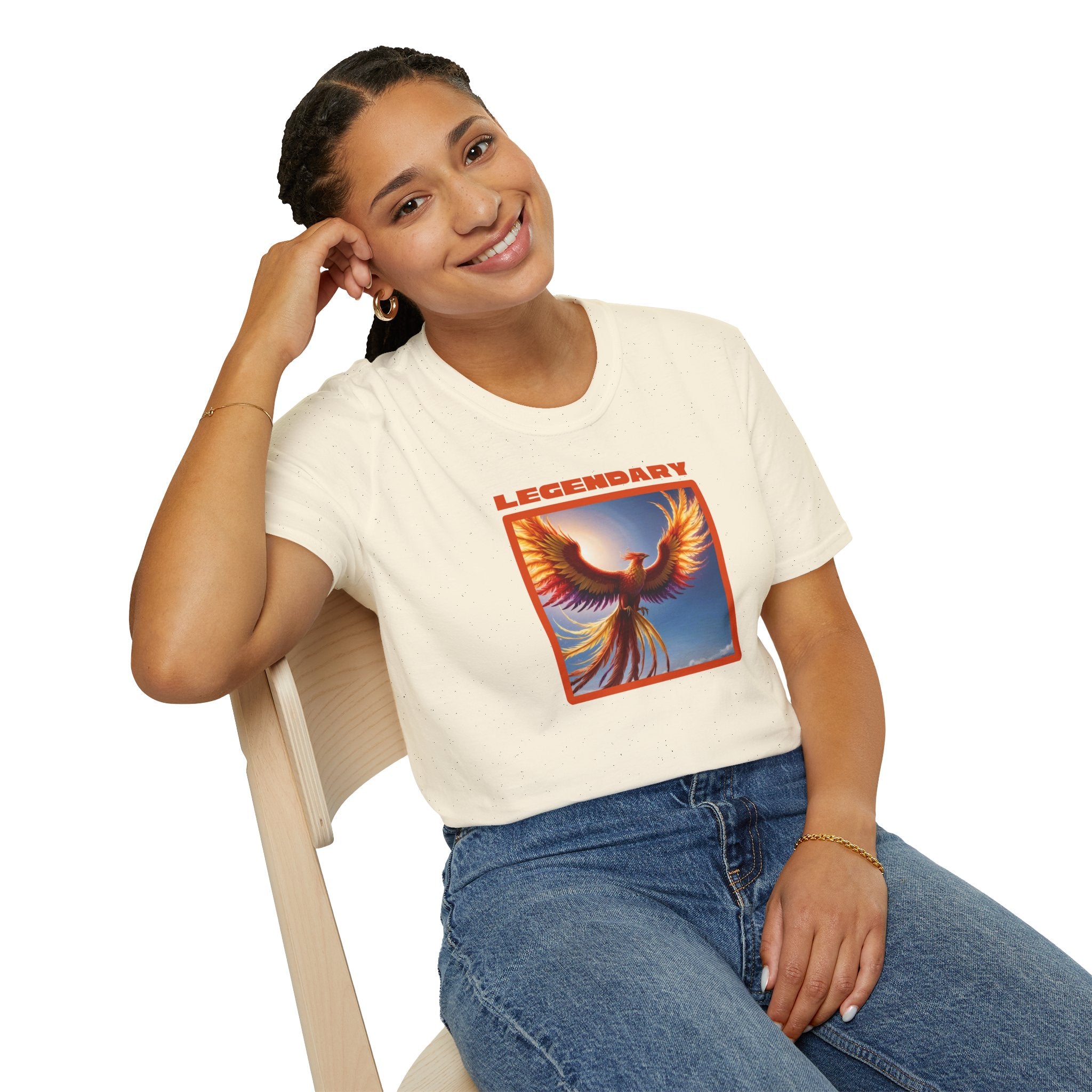 Phoenix Shirt: Legendary Bird Graphic Tee, Phoenix Rising, Mythical Creature Tshirt