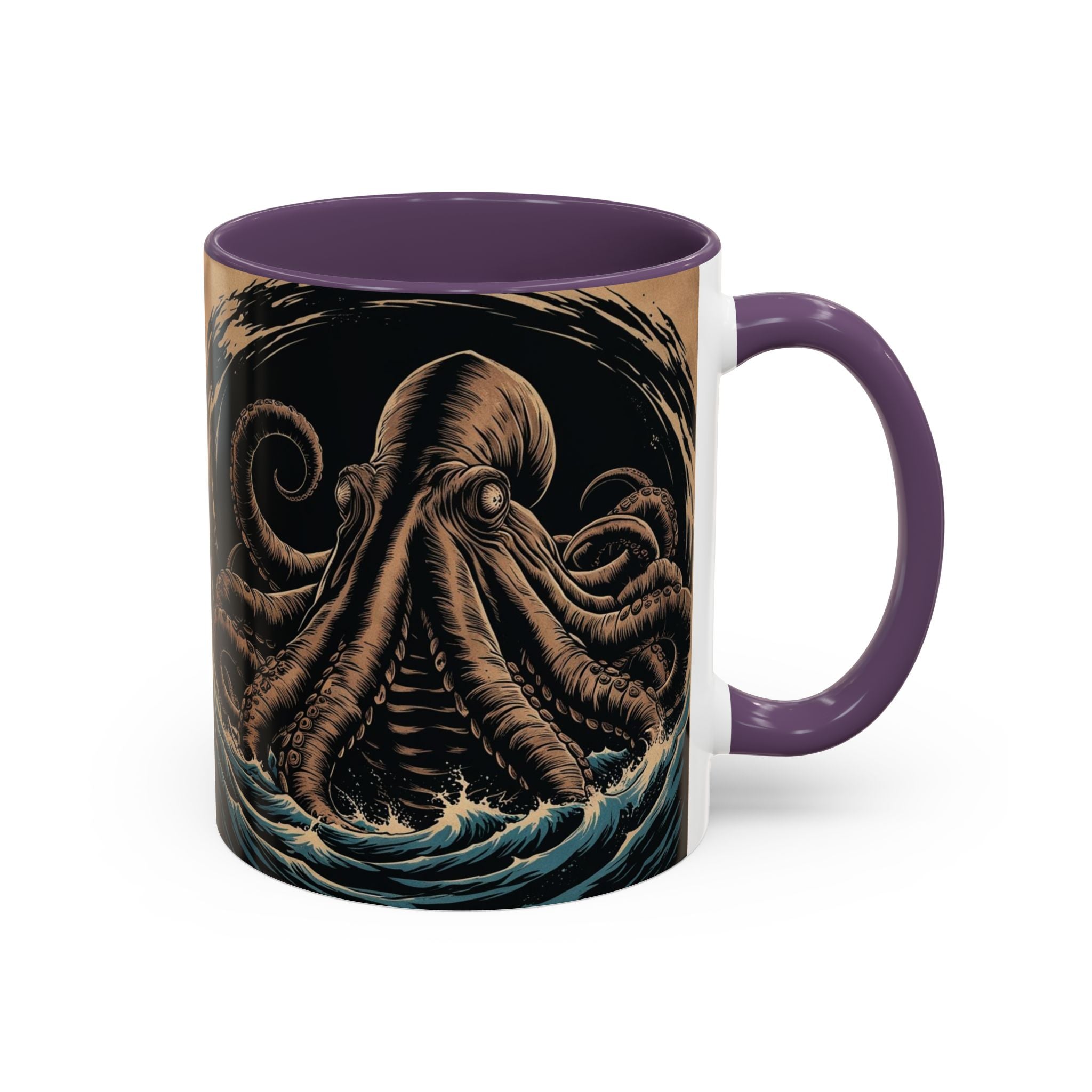 Kraken Coffee Mug: Giant Squid Coffee Cup, Sea Creature, Mugs for Men