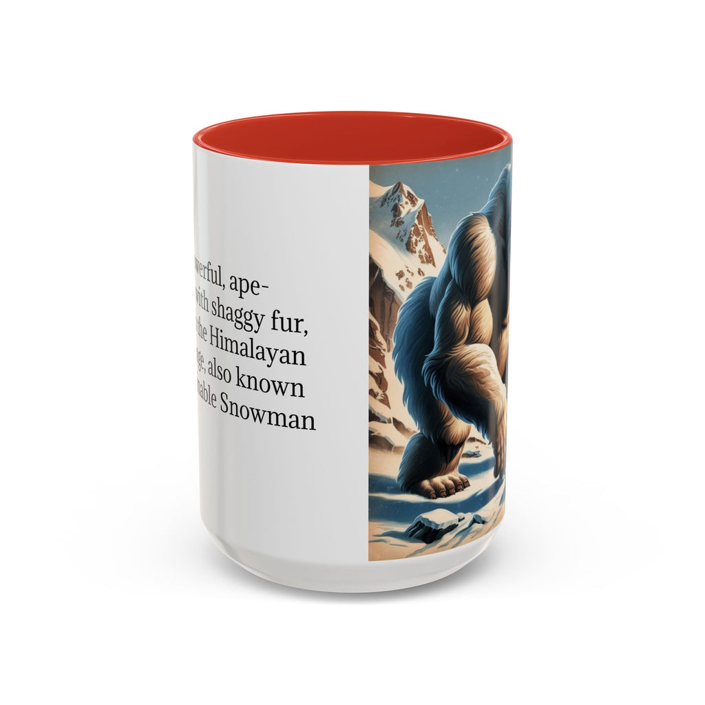 Abominable Snowman Coffee Mug: Himalayan Mountain Yeti, Mythical Creature, Sasquatch Gift