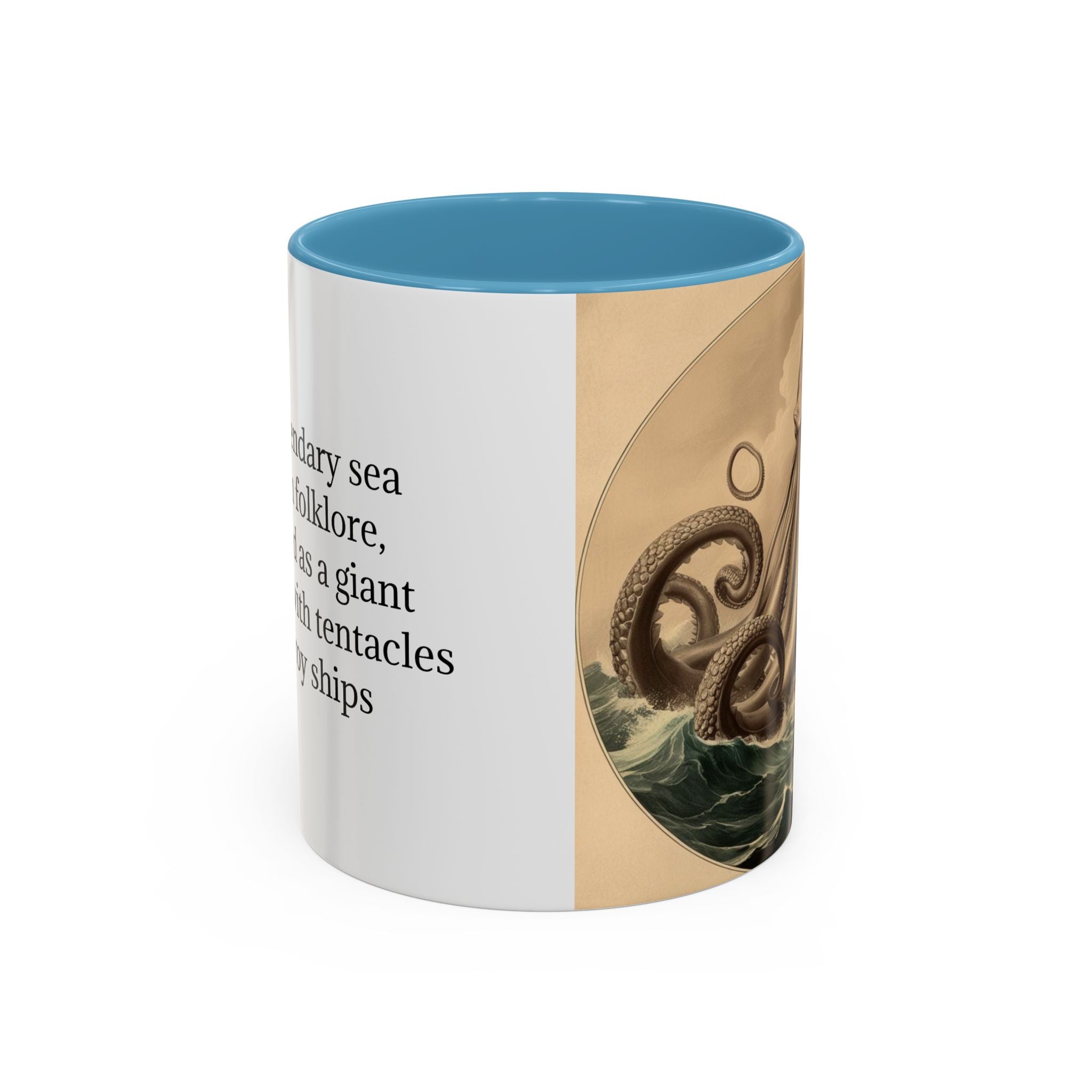 Kraken Coffee Cup: Giant Squid Coffee Mug, Mugs for Men, Mythical Creature