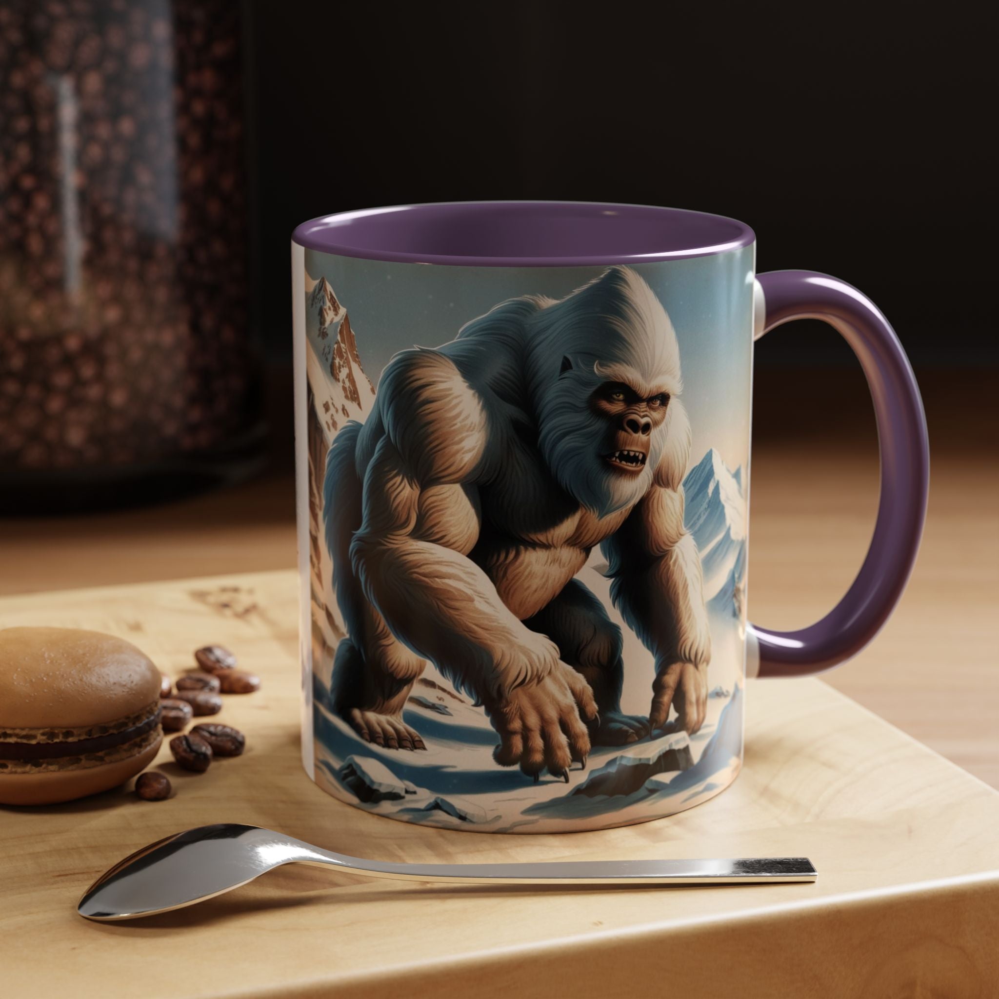 Abominable Snowman Coffee Mug: Himalayan Mountain Yeti, Mythical Creature, Sasquatch Gift