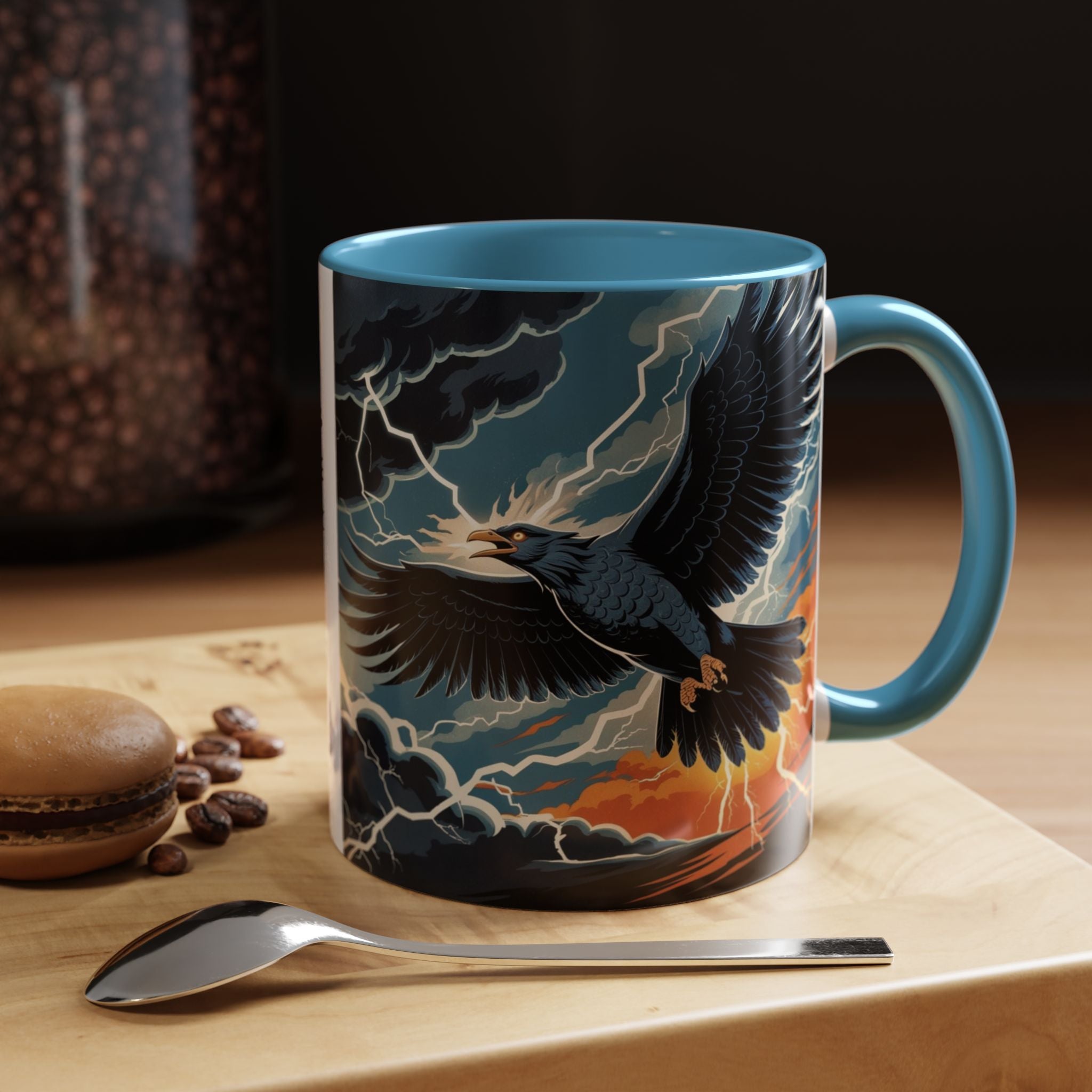 Thunderbird Coffee Cup: Native American Folklore, Legendary Creature, Coffee Mug Gift