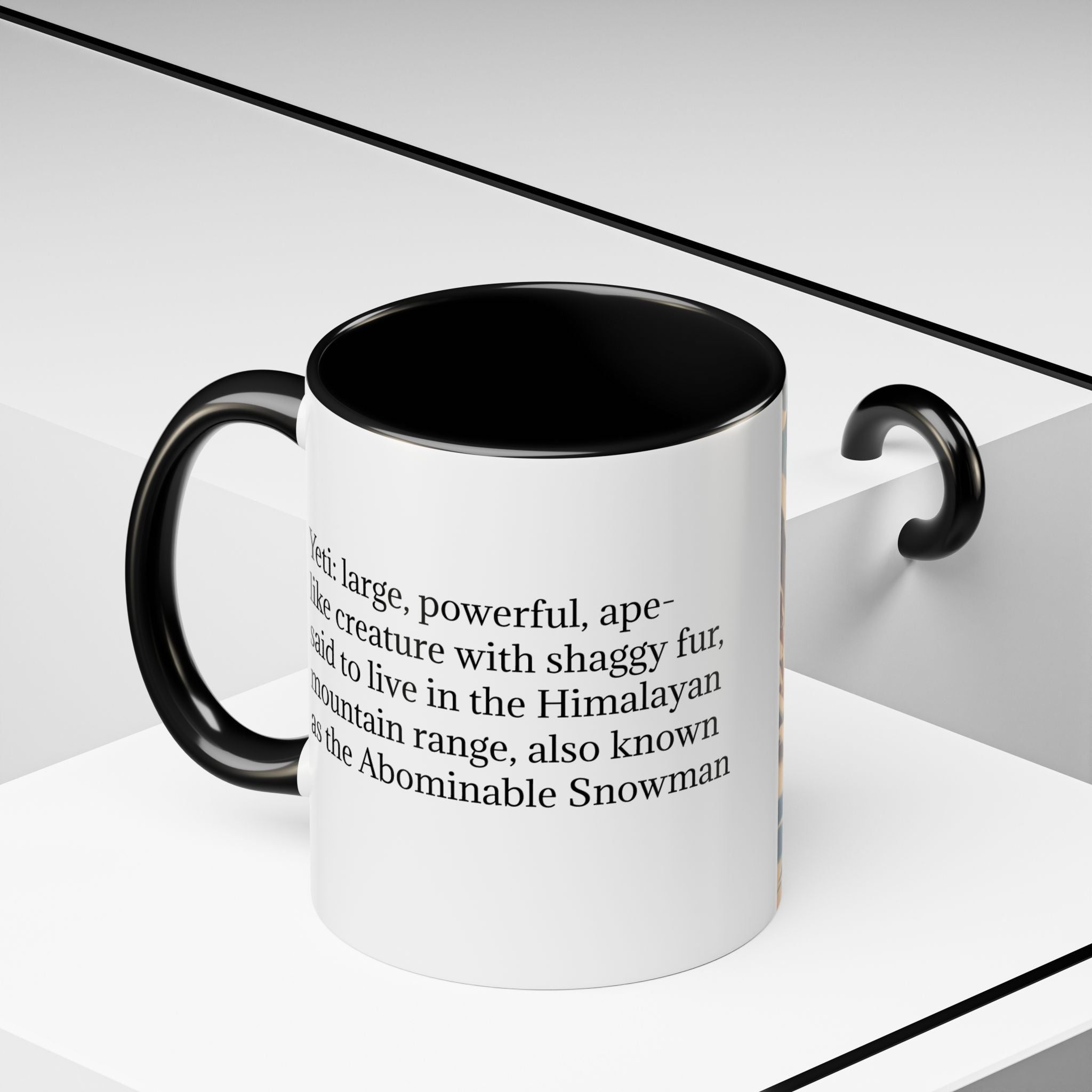 Abominable Snowman Coffee Mug: Himalayan Mountain Yeti, Mythical Creature, Sasquatch Gift