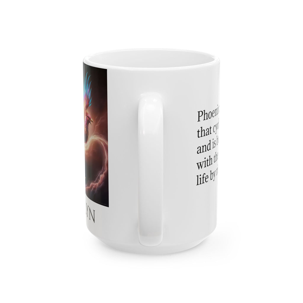 Personalized Phoenix Coffee Mug: Rise from the Ashes, Mythical Creature