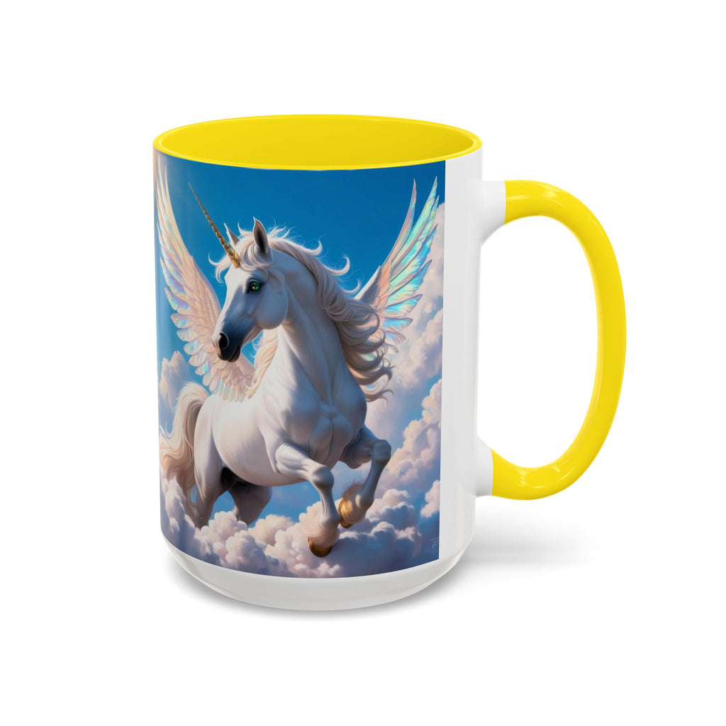 Unicorn Coffee Mug: Fairytale Alicorn, Mythical Creature, Enchanted Gift (Blue)