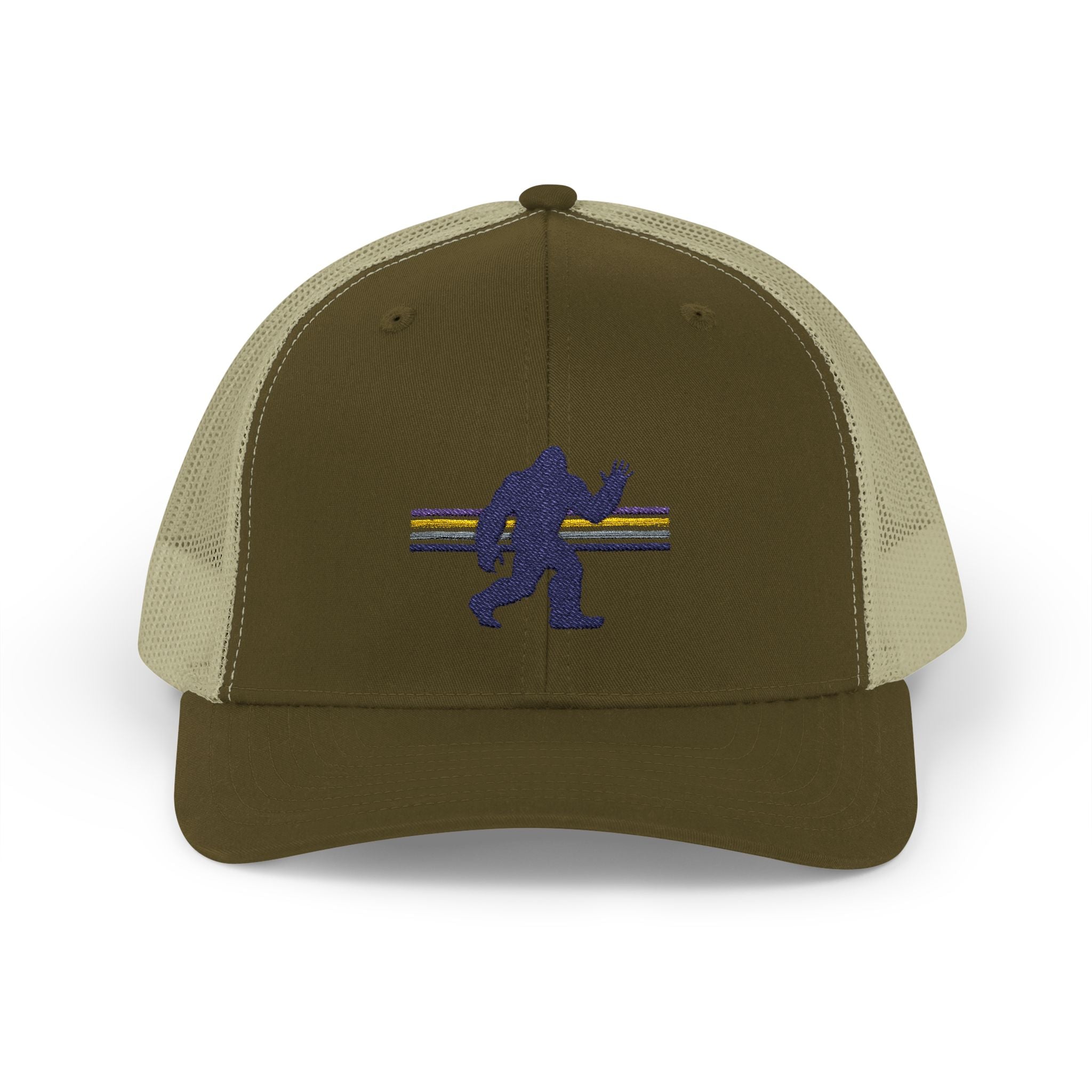 Bigfoot Baseball Cap: Sasquatch Trucker Hat, Snapback Hat, Embroidered Outdoor Gear