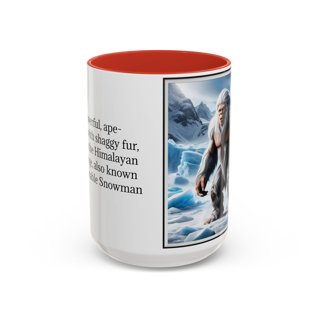 Yeti Coffee Mug: Abominable Snowman, Himalayan Mountain Cryptid, Bigfoot Camping Gift
