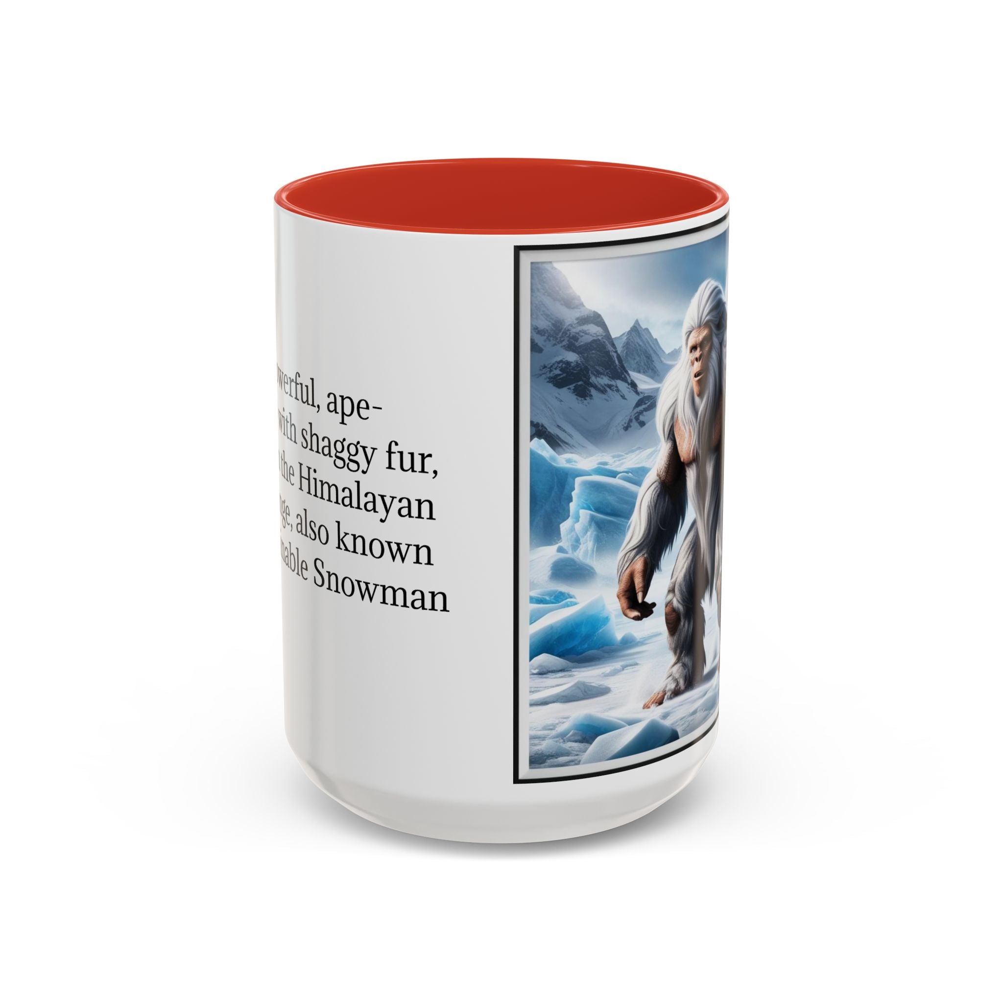 Yeti Coffee Mug: Abominable Snowman, Himalayan Mountain Cryptid, Bigfoot Camping Gift