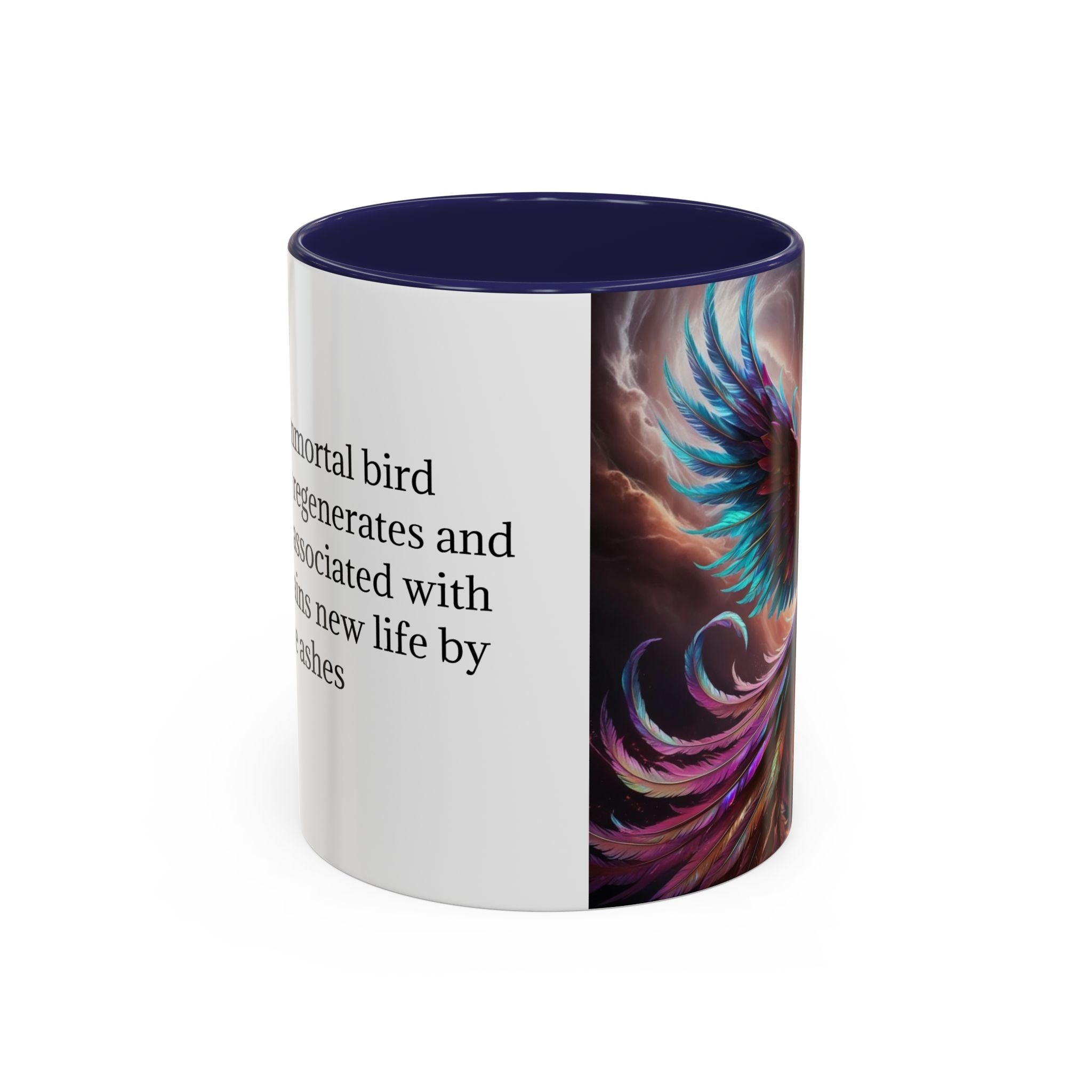 Phoenix Coffee Mug: Legendary Creature, Firebird Cryptid Coffee Cup, Renewal Rebirth