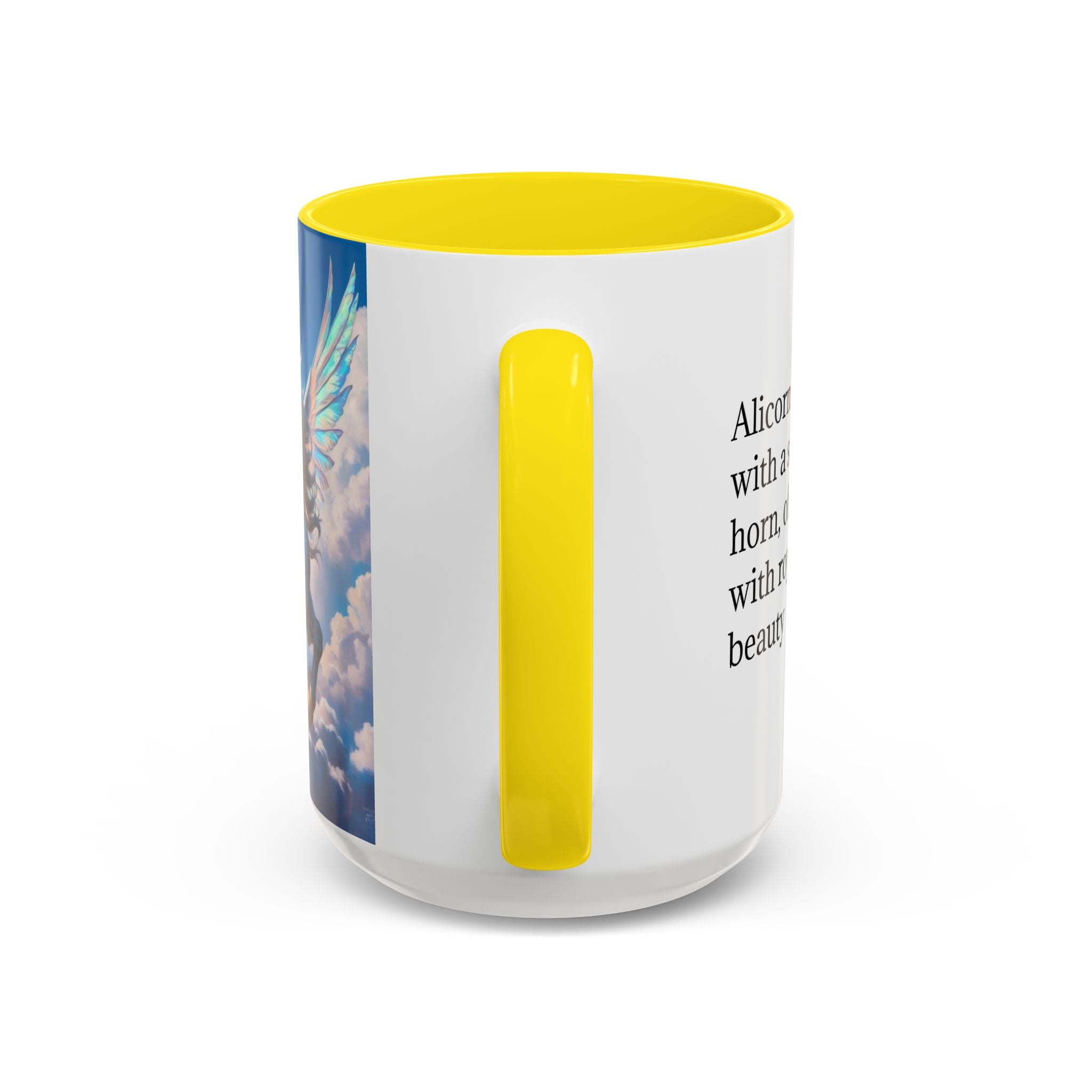 Unicorn Coffee Mug: Fairytale Alicorn, Mythical Creature, Enchanted Gift (Blue)