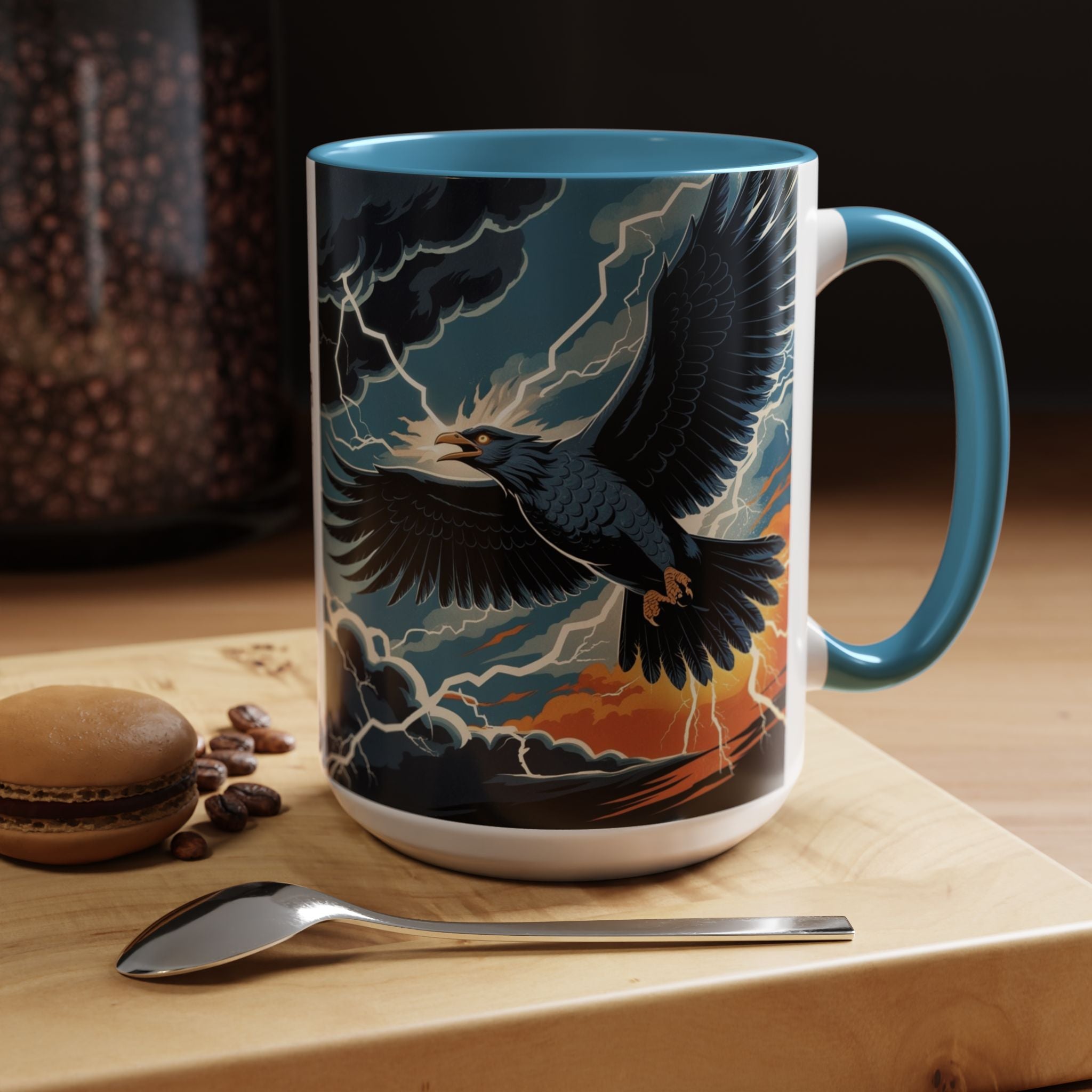 Thunderbird Coffee Cup: Native American Folklore, Legendary Creature, Coffee Mug Gift