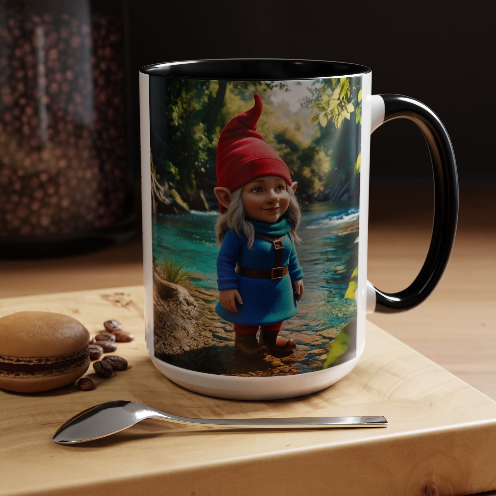 Gnome Mug: Scandinavian Nisse, Nordic Folklore Gift, Mythical Creature Coffee Cup