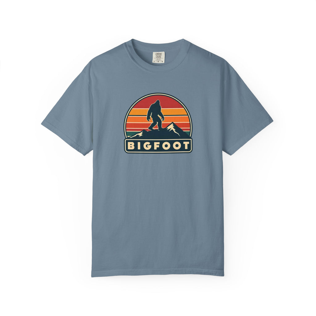 Bigfoot Shirt Comfort Colors® | Sasquatch Camping TShirt, Retro Graphic Tee, Cryptid Outdoor Clothing