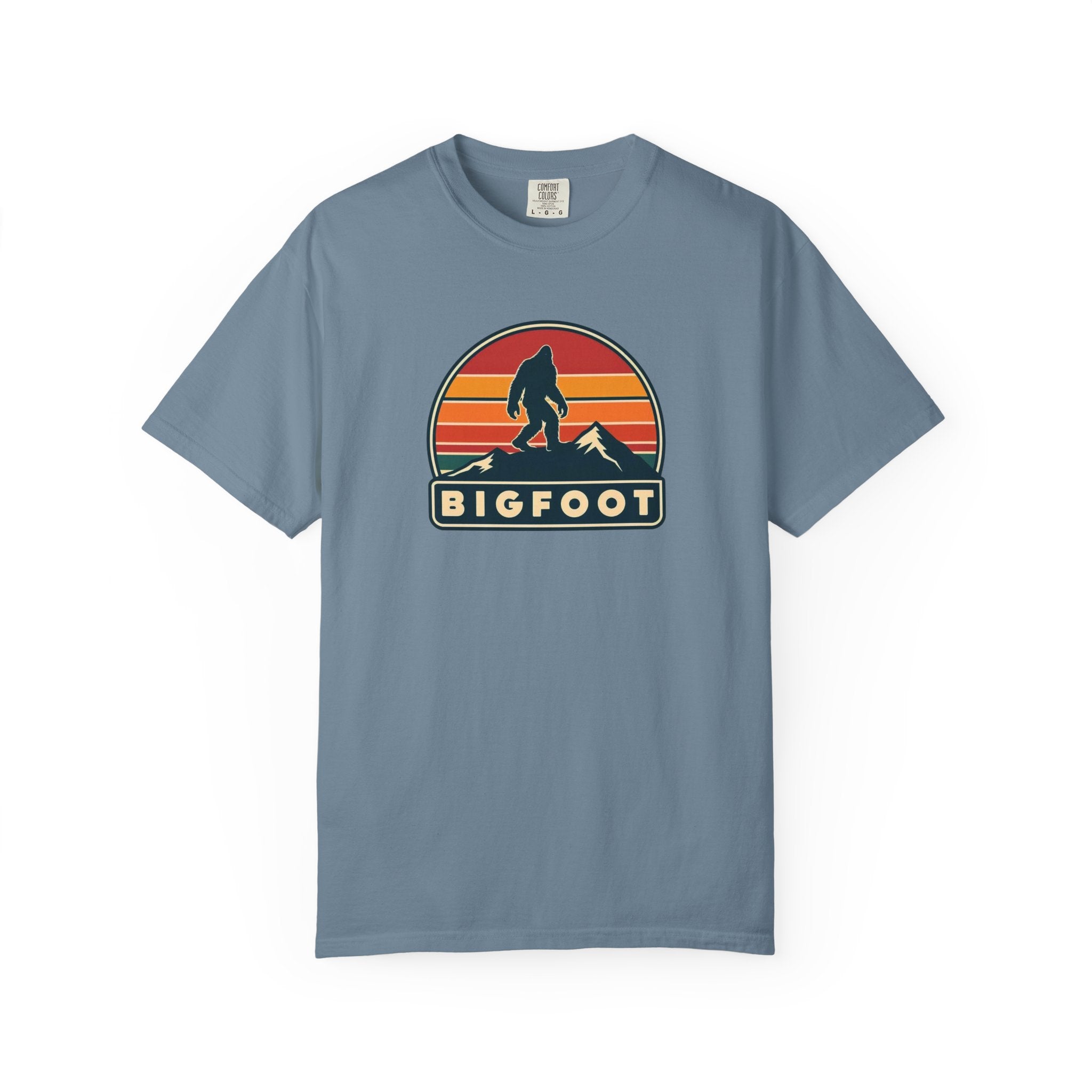 Bigfoot Shirt Comfort Colors® | Sasquatch Camping TShirt, Retro Graphic Tee, Cryptid Outdoor Clothing
