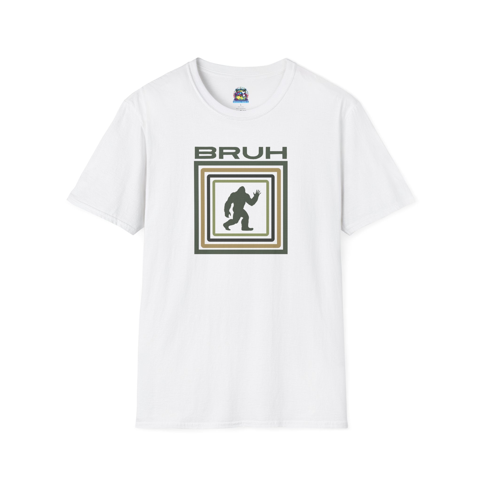 Bigfoot Graphic Tee: Sasquatch Shirt, Bruh, Mythical Cryptid, Soft Cotton T-Shirt