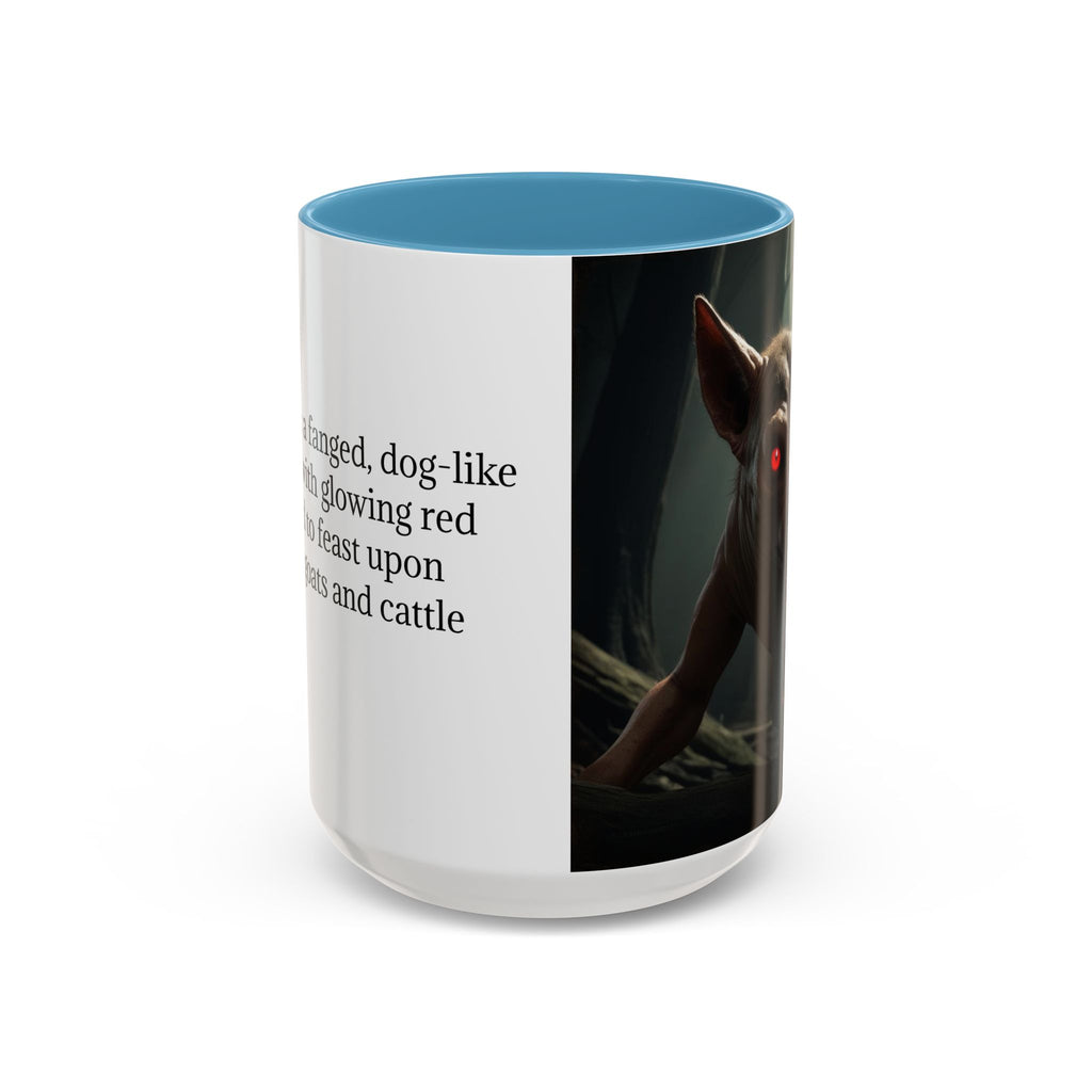 Chupacabra Coffee Cup Supernatural Beast, Mexican Folklore Gift, Mythical Canine Cryptid