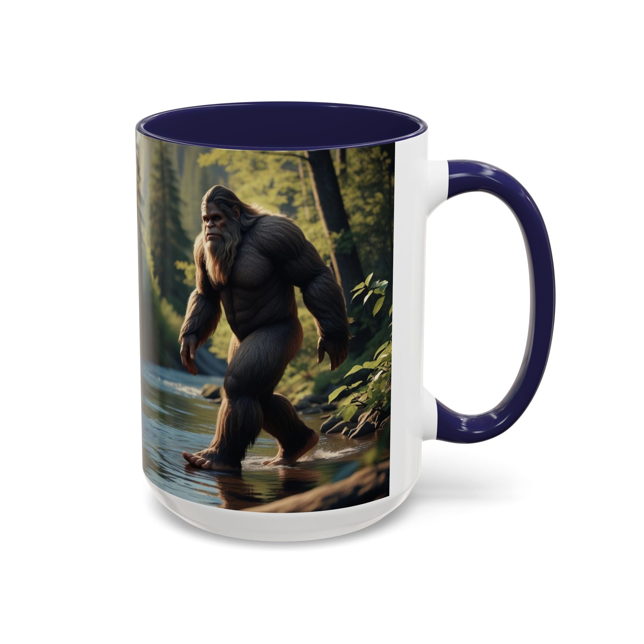 Bigfoot Coffee Mug: Sasquatch, Forest Cryptid, Mythical Creature, Camping Gift