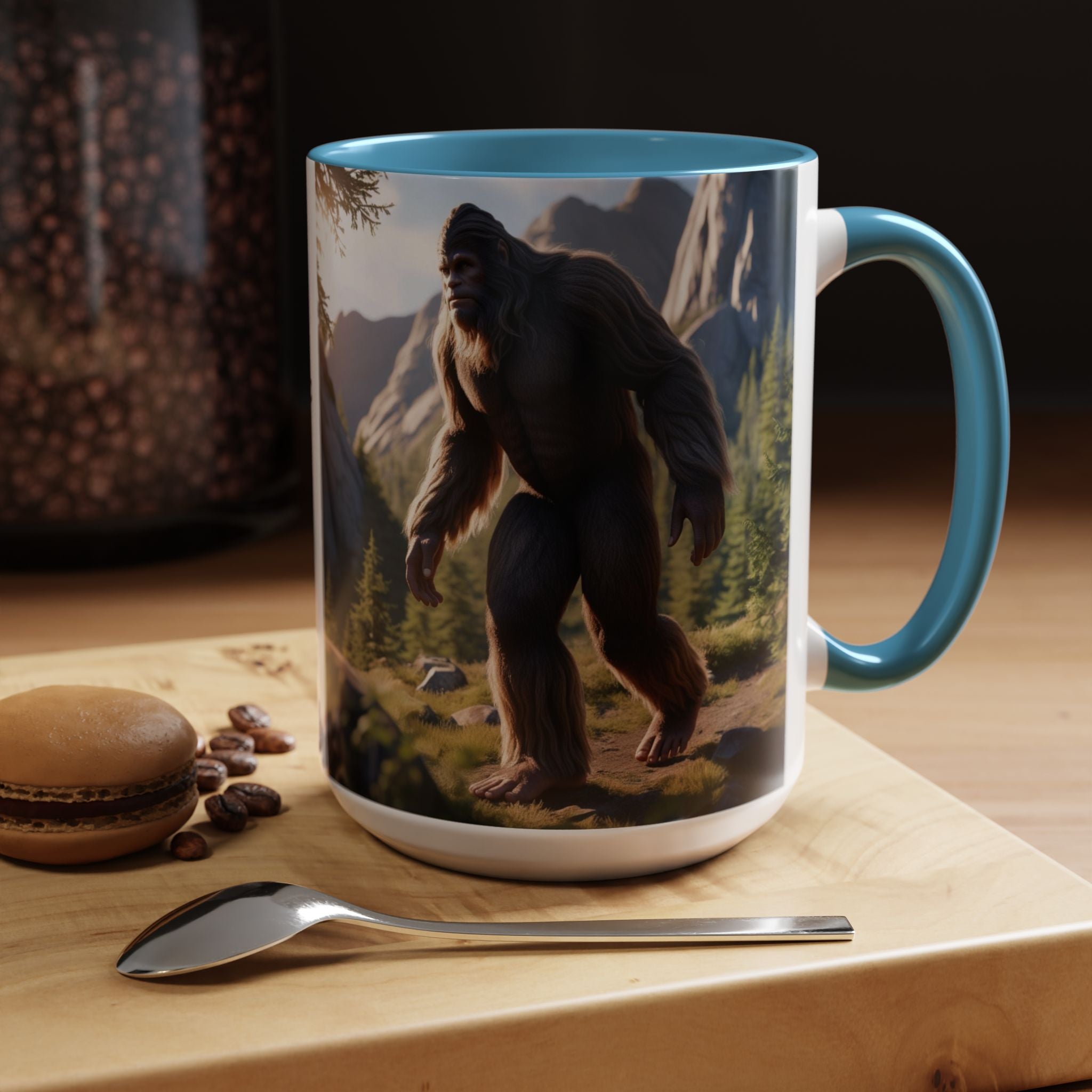 Bigfoot Coffee Cup: Sasquatch Coffee Mug, Pacific Northwest Cryptid, Mythical Creature