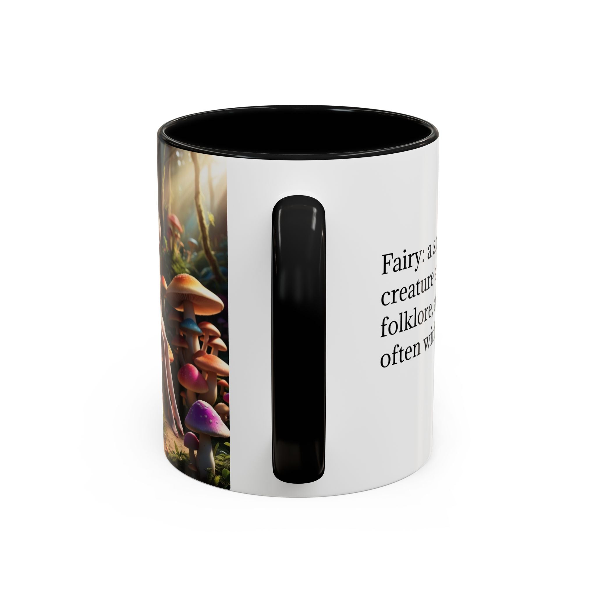 Fairy Garden Mug: Ceramic Toadstool Coffee Cup, Enchanted Forest Fantasy Gift