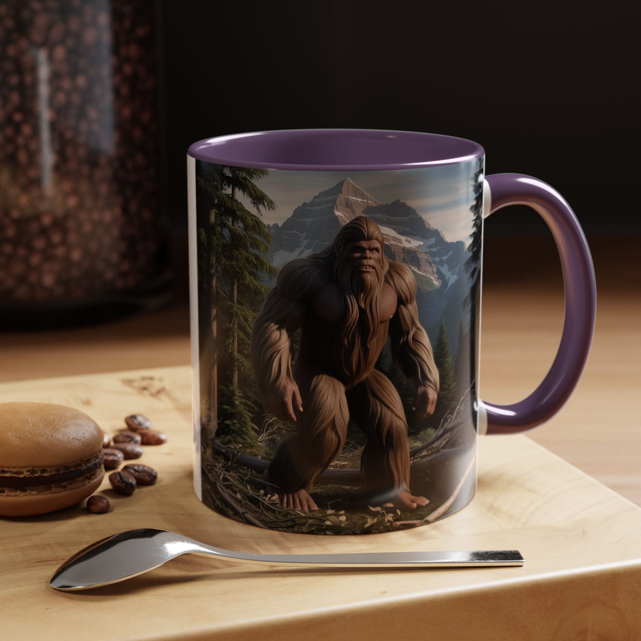 Bigfoot Mug: Sasquatch Coffee Cup, Mythical Creature, Camping Mugs for Men, Cryptozoology