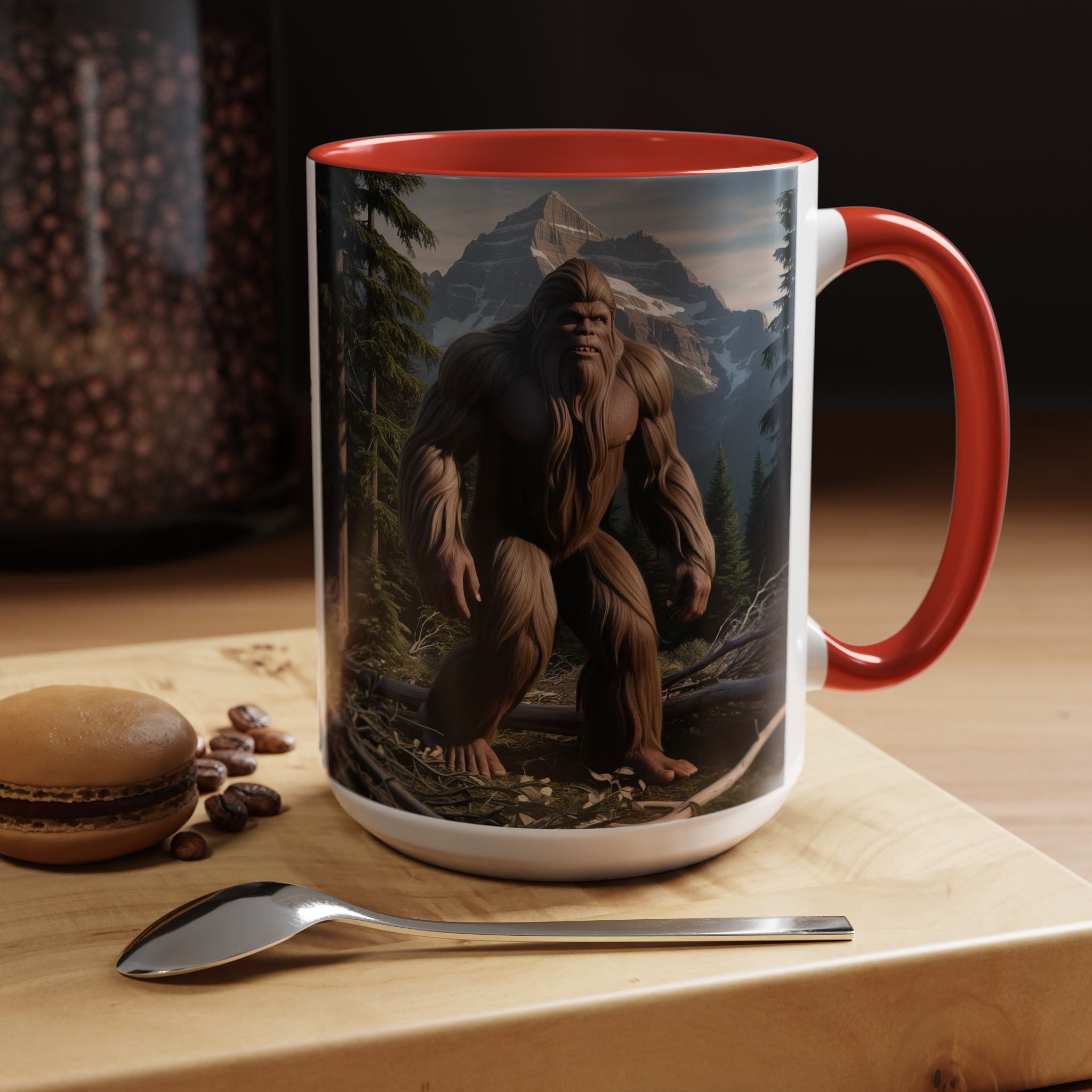 Bigfoot Mug: Sasquatch Coffee Cup, Mythical Creature, Camping Mugs for Men, Cryptozoology