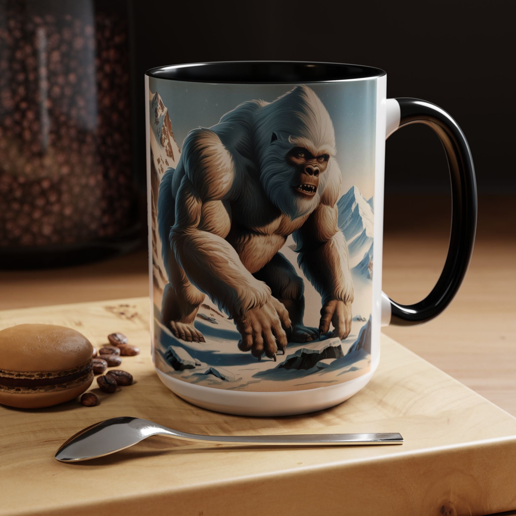 Abominable Snowman Coffee Mug: Himalayan Mountain Yeti, Mythical Creature, Sasquatch Gift