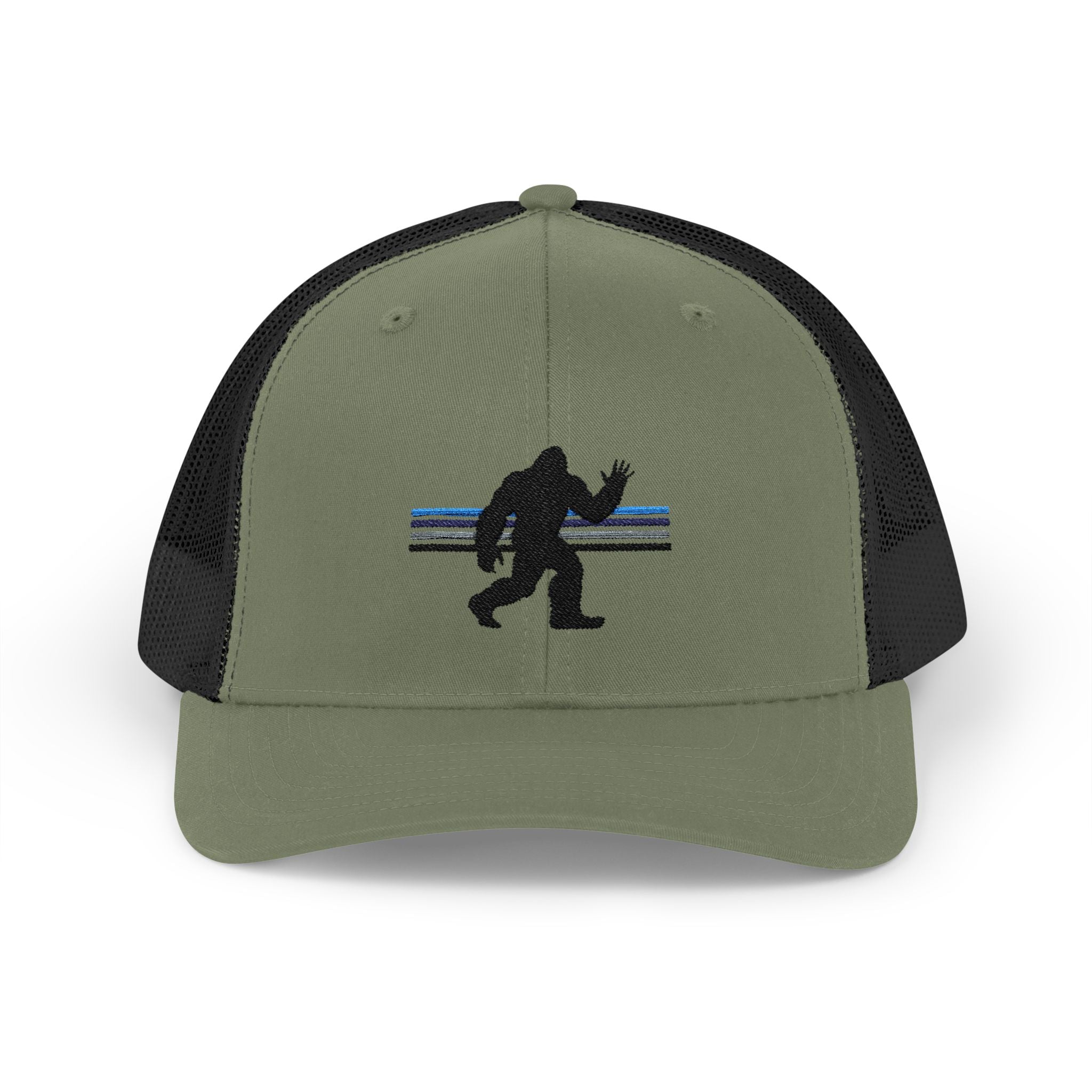 Bigfoot Baseball Cap: Sasquatch Trucker Hat, Custom Outdoor Gear, Snapback Hat