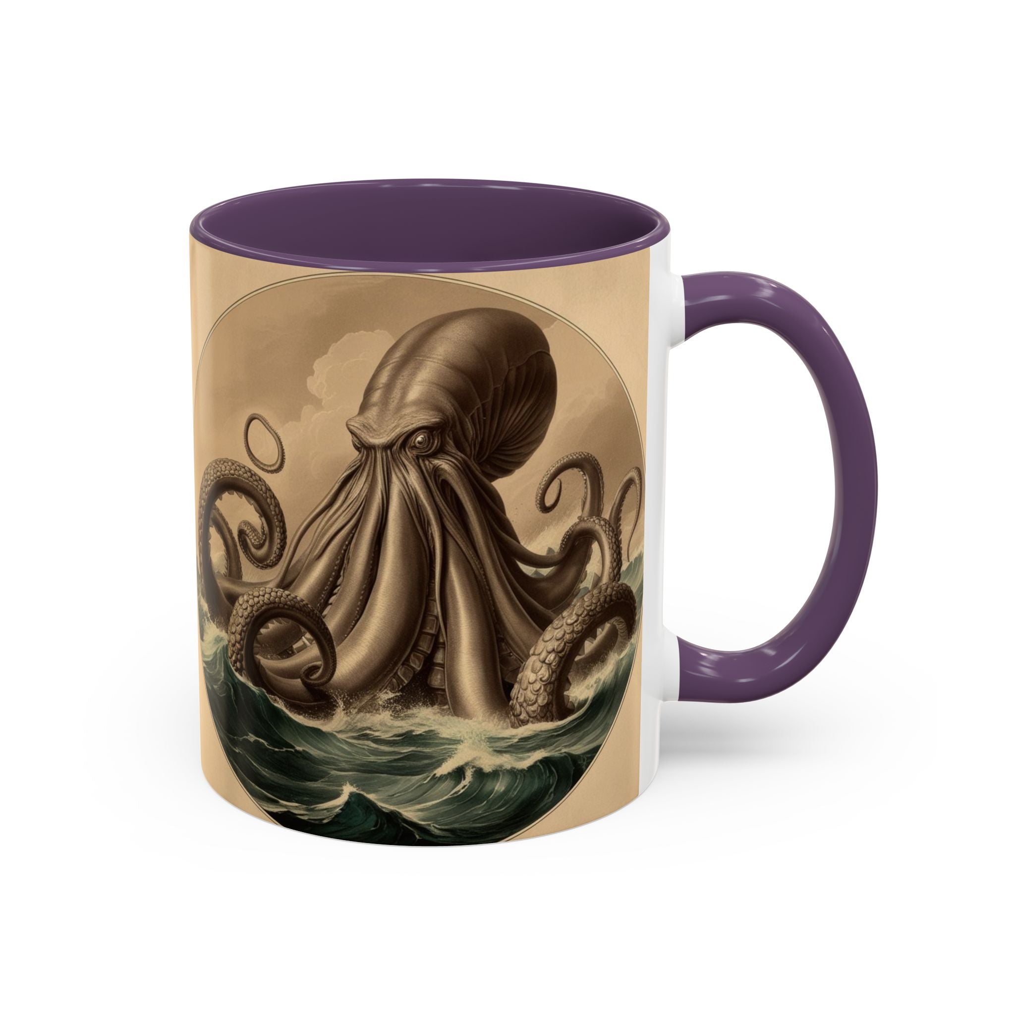 Kraken Coffee Cup: Giant Squid Coffee Mug, Mugs for Men, Mythical Creature