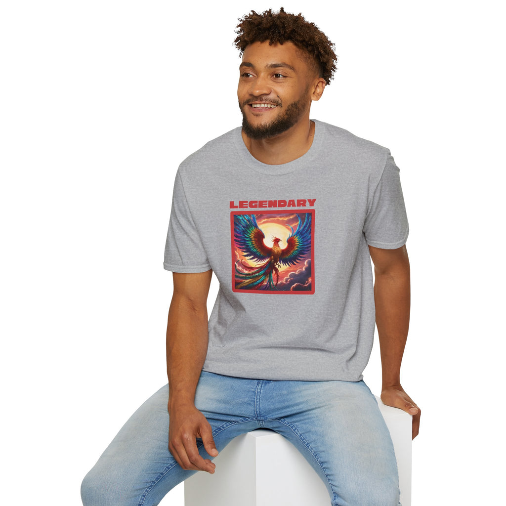 Phoenix Graphic Tee: Legendary Bird, Soft Cotton Shirt, Phoenix Rising Gift