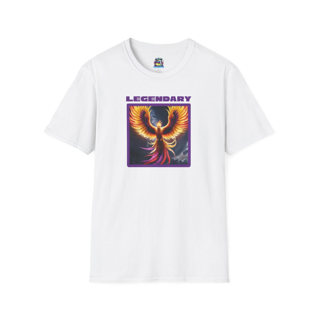 Phoenix Graphic Tee: Mythical Creature, Soft Cotton Shirt, Rise from the Ashes