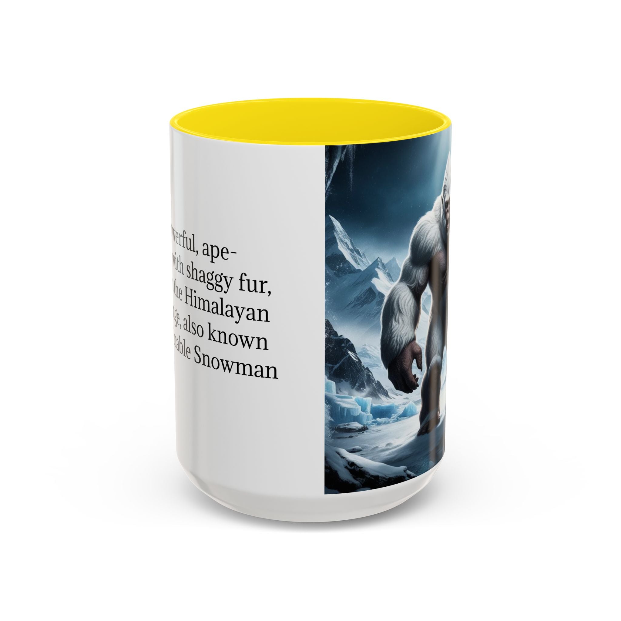 Yeti Coffee Mug: Abominable Snowman, Sasquatch Camping Gift, Himalayan Mountain Cryptid