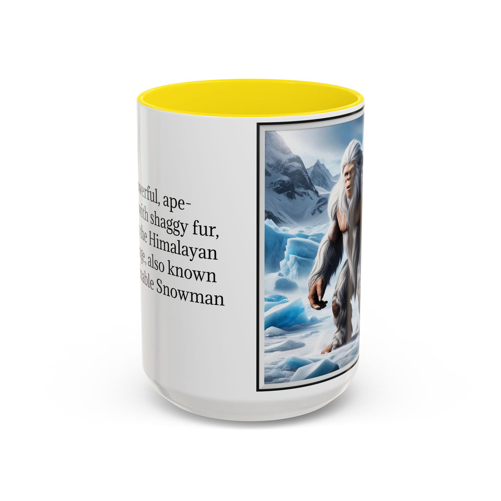 Yeti Coffee Mug: Abominable Snowman, Himalayan Mountain Cryptid, Bigfoot Camping Gift