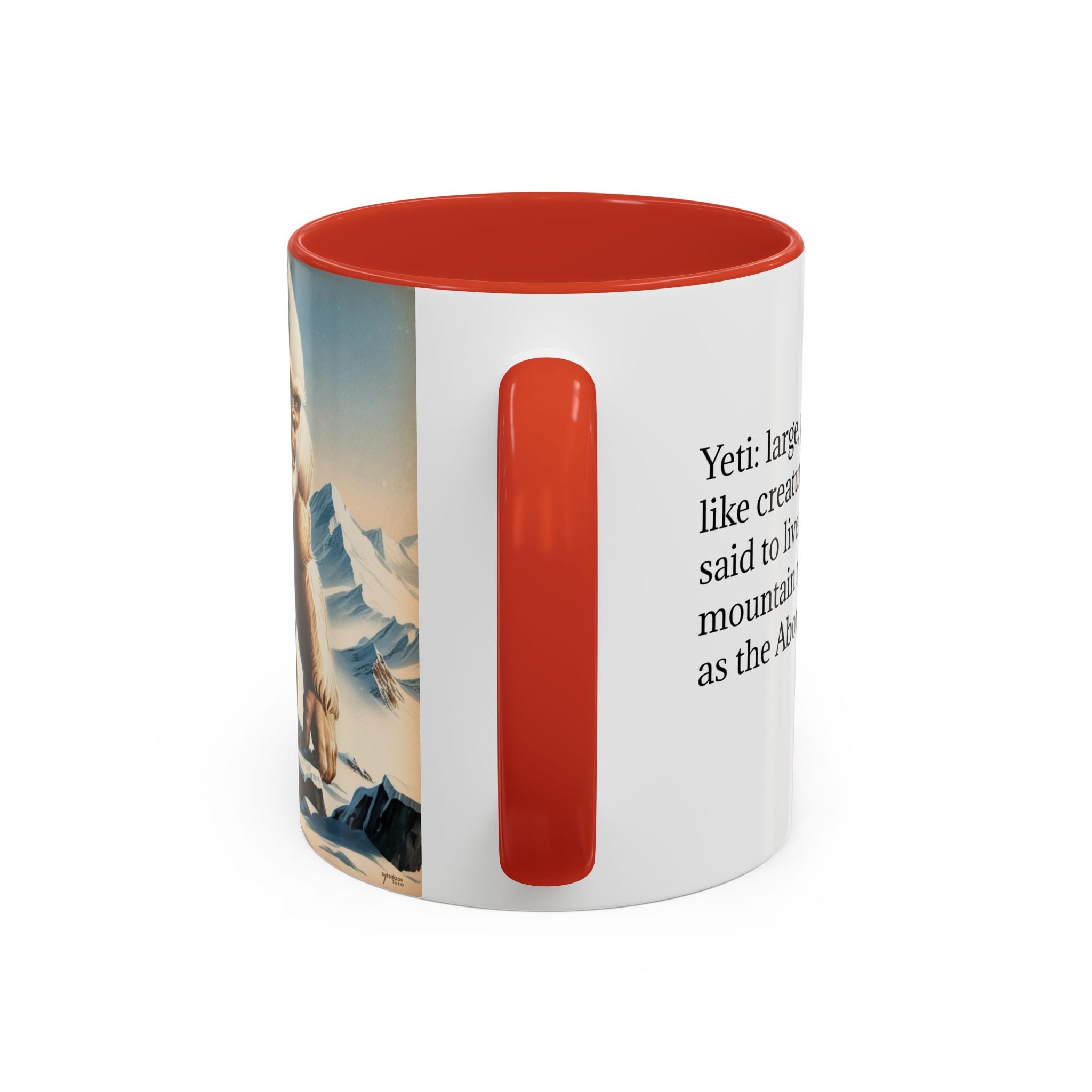 Abominable Snowman Coffee Mug: Himalayan Mountain Yeti, Mythical Creature, Sasquatch Gift