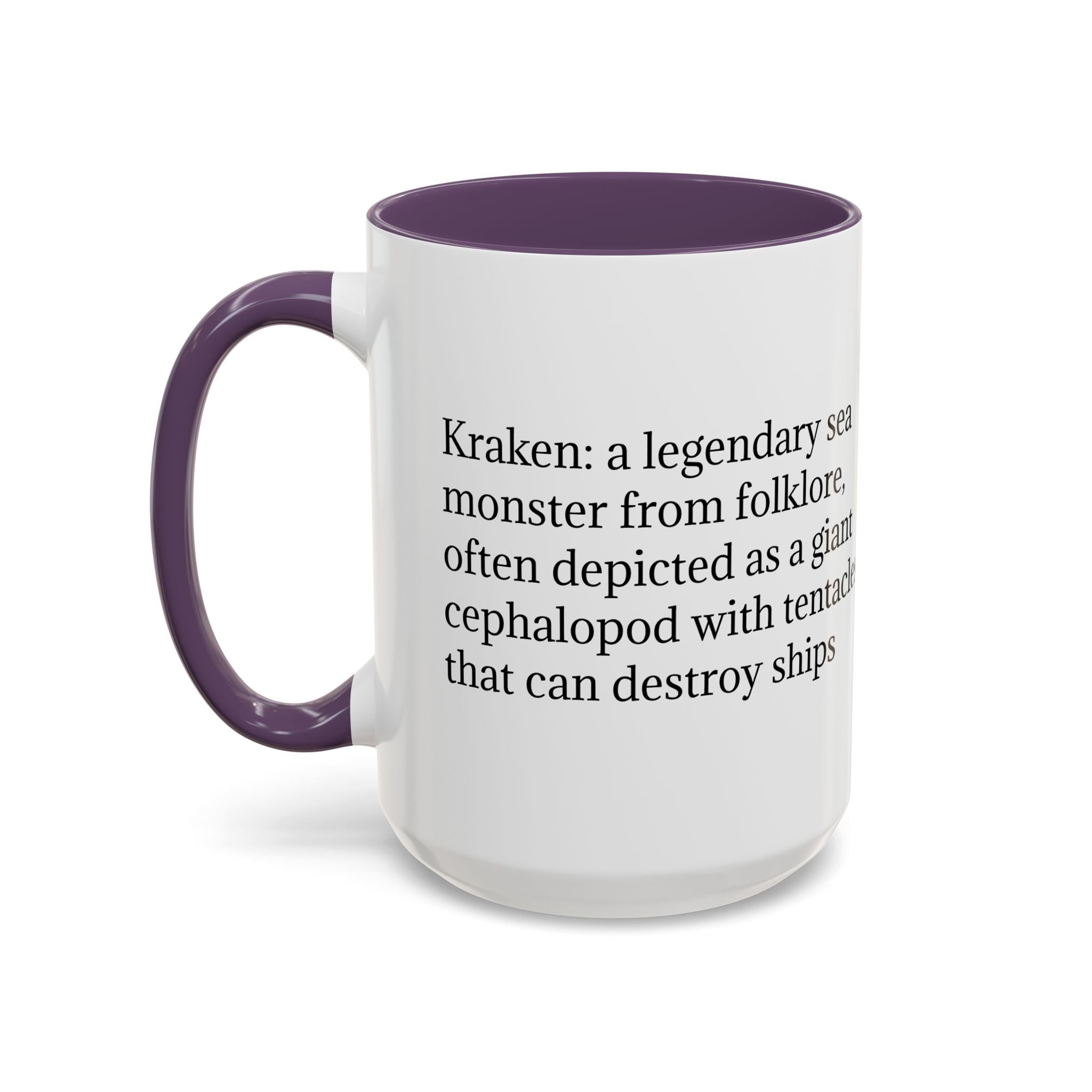 Kraken Coffee Mug: Giant Squid Coffee Cup, Legendary Monster, Nautical Gift
