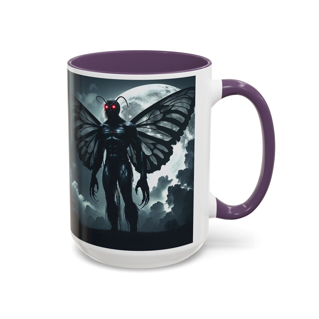 Mothman Coffee Mug: Supernatural Cryptid, Legendary Monster, Mugs for Men (Moon)