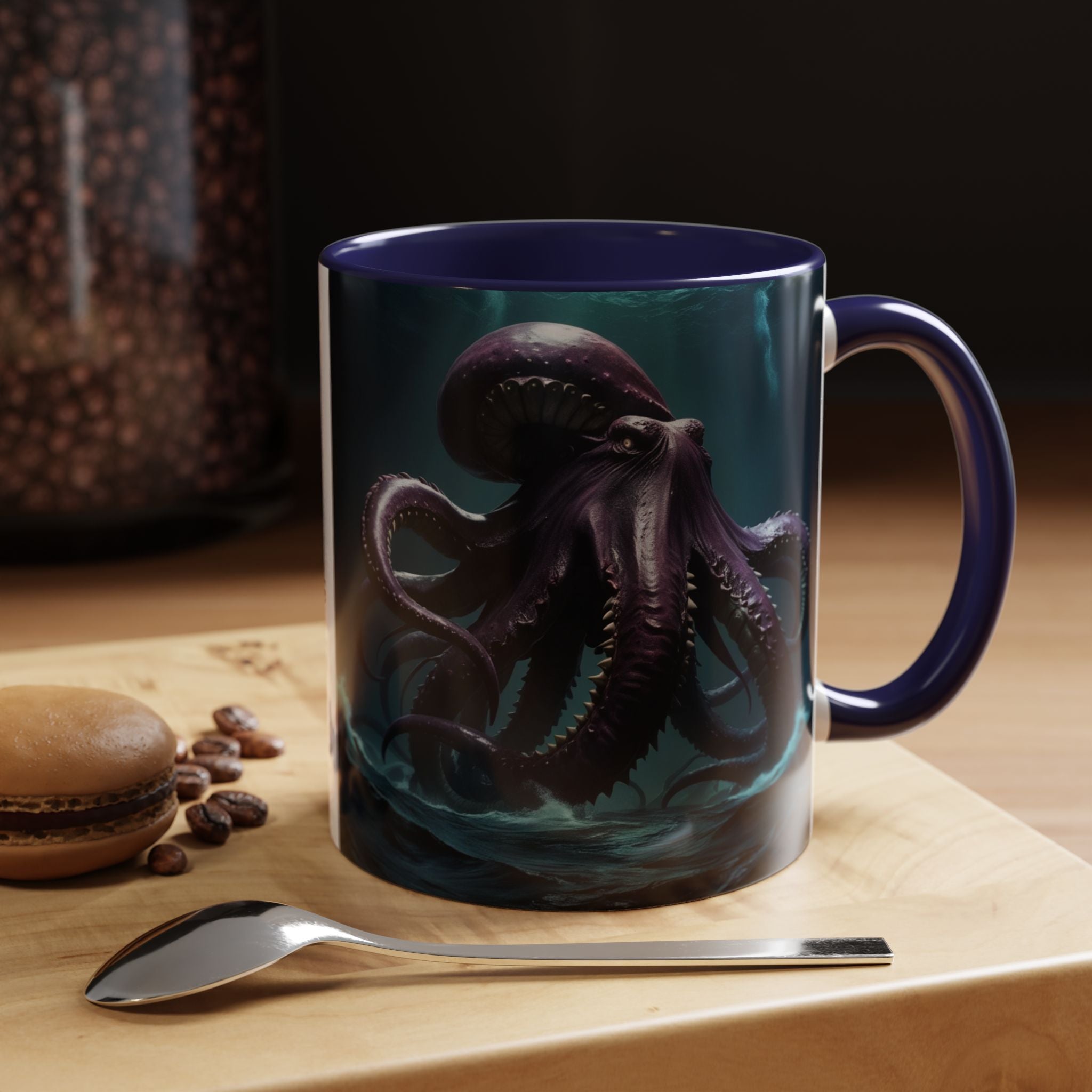 Kraken Coffee Cup: Giant Squid Coffee Mug, Mythical Creature, Octopus Gift