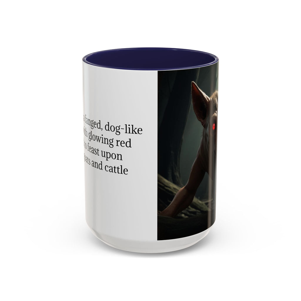 Chupacabra Coffee Cup Supernatural Beast, Mexican Folklore Gift, Mythical Canine Cryptid