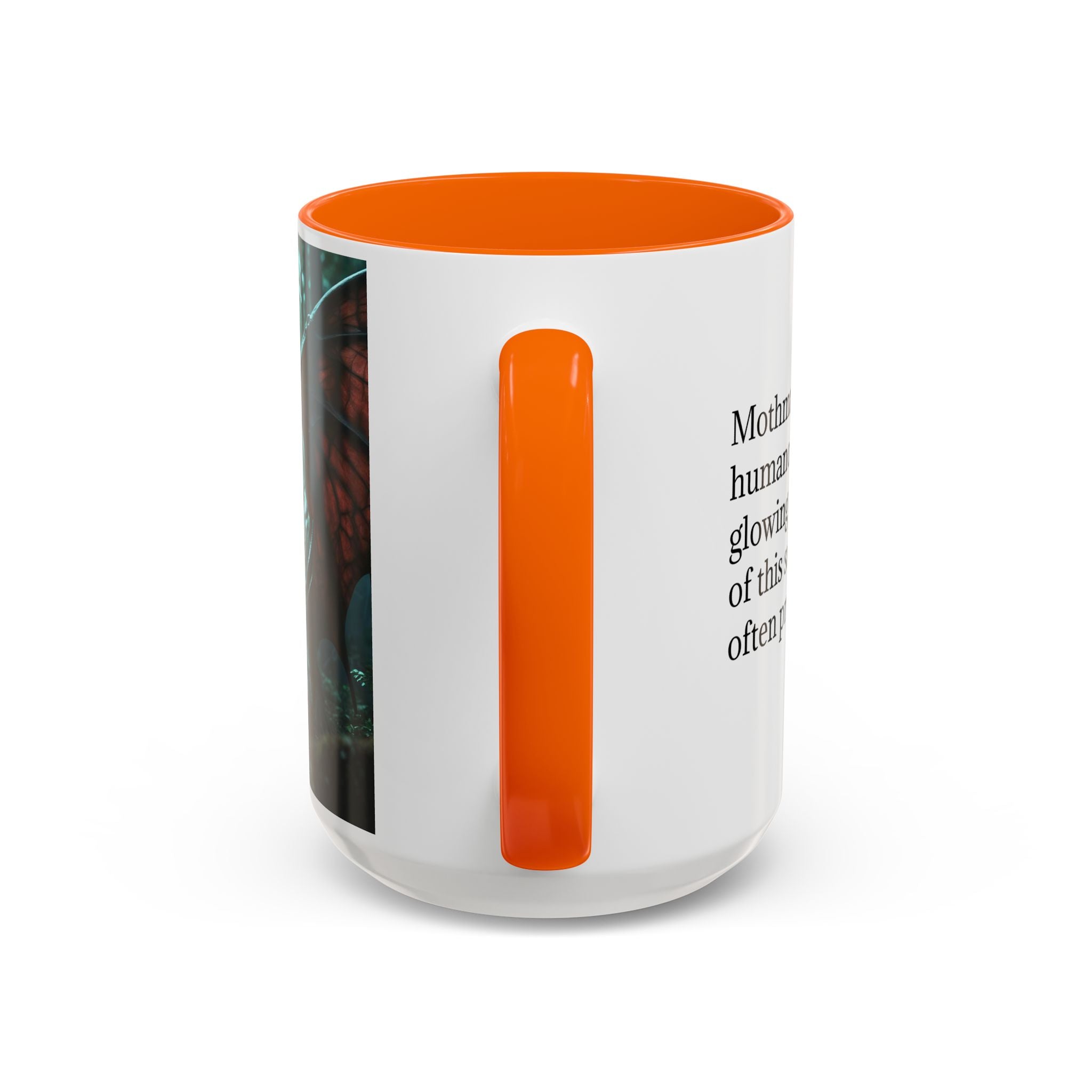 Mothman Mug: Supernatural Monster, Cryptid Mug, Mythical Creature, Urban Legend (Crouching)